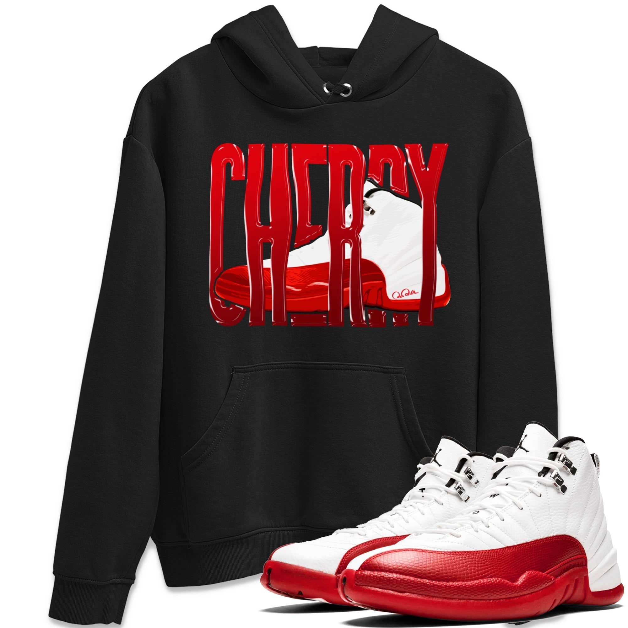 Wiggling Gotem Unisex Tops - Air Jordan 12 Cherry