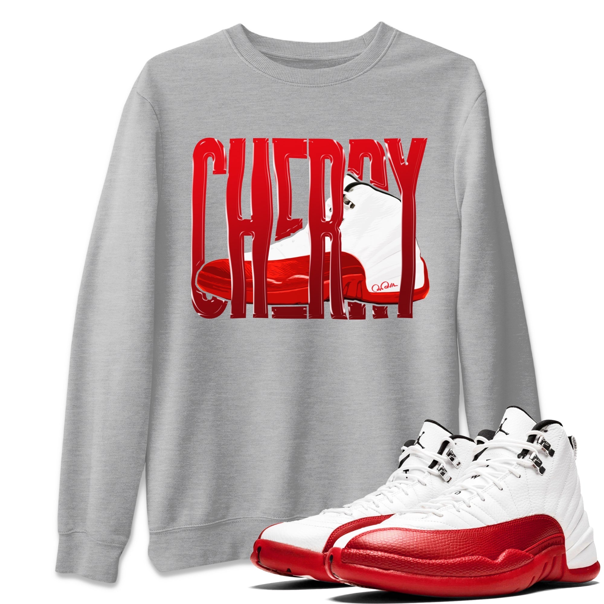 Wiggling Gotem Unisex Tops - Air Jordan 12 Cherry