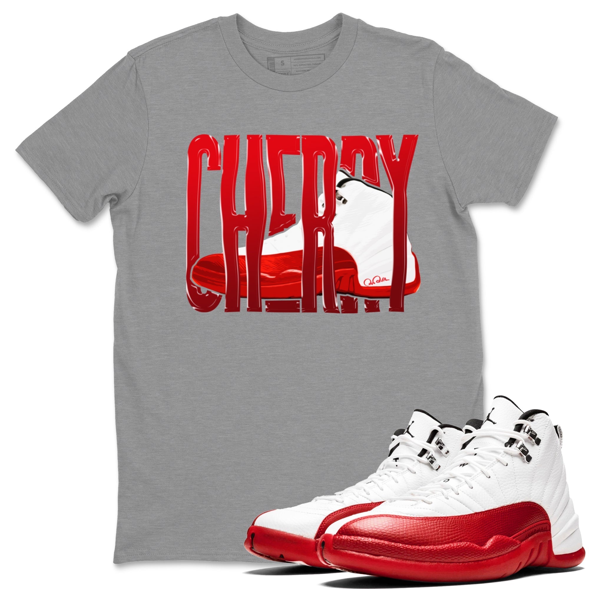 Wiggling Gotem Unisex Tops - Air Jordan 12 Cherry