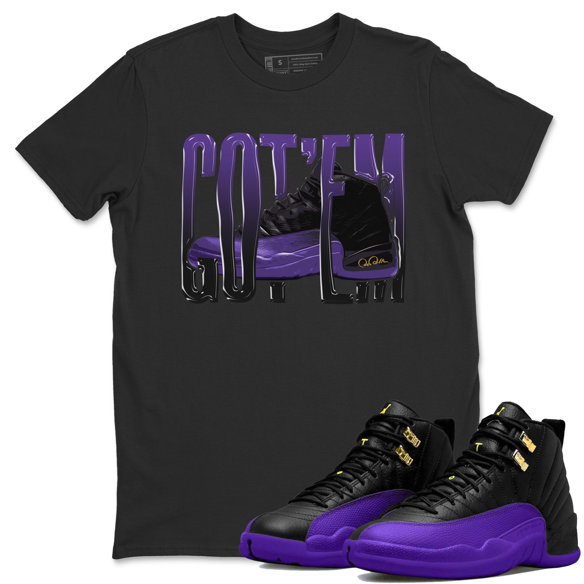 Wiggling Gotem Unisex Tops - Air Jordan 12 Field Purple