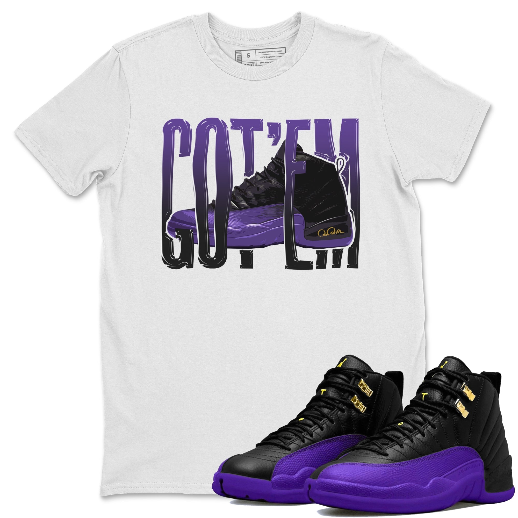 Wiggling Gotem Unisex Tops - Air Jordan 12 Field Purple