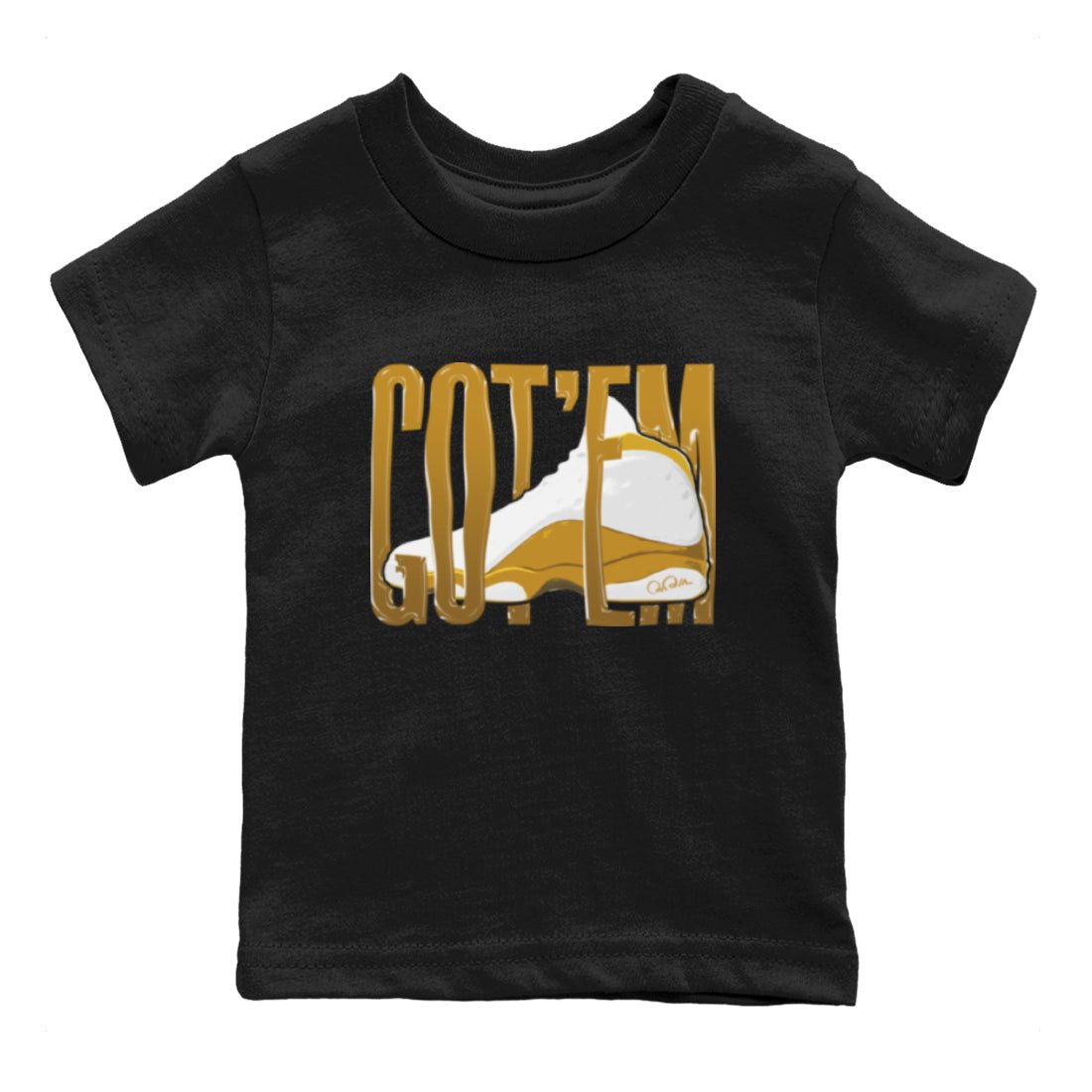Wiggling Gotem Kids Tops - Air Jordan 13 Wheat