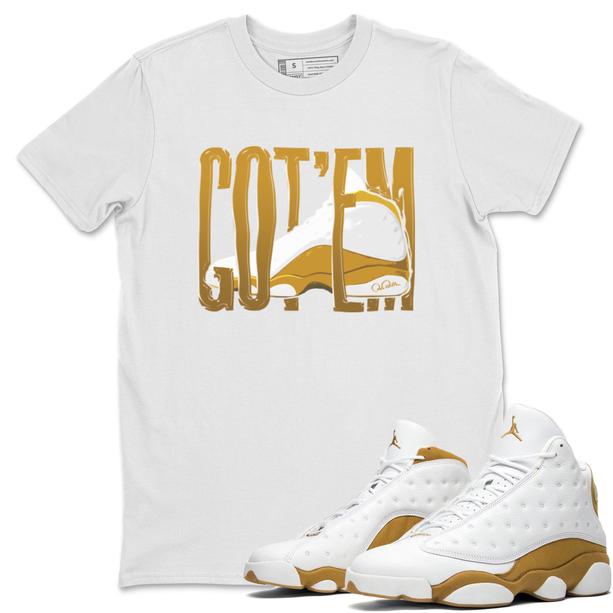 Wiggling Gotem Unisex Tops - Air Jordan 13 Wheat