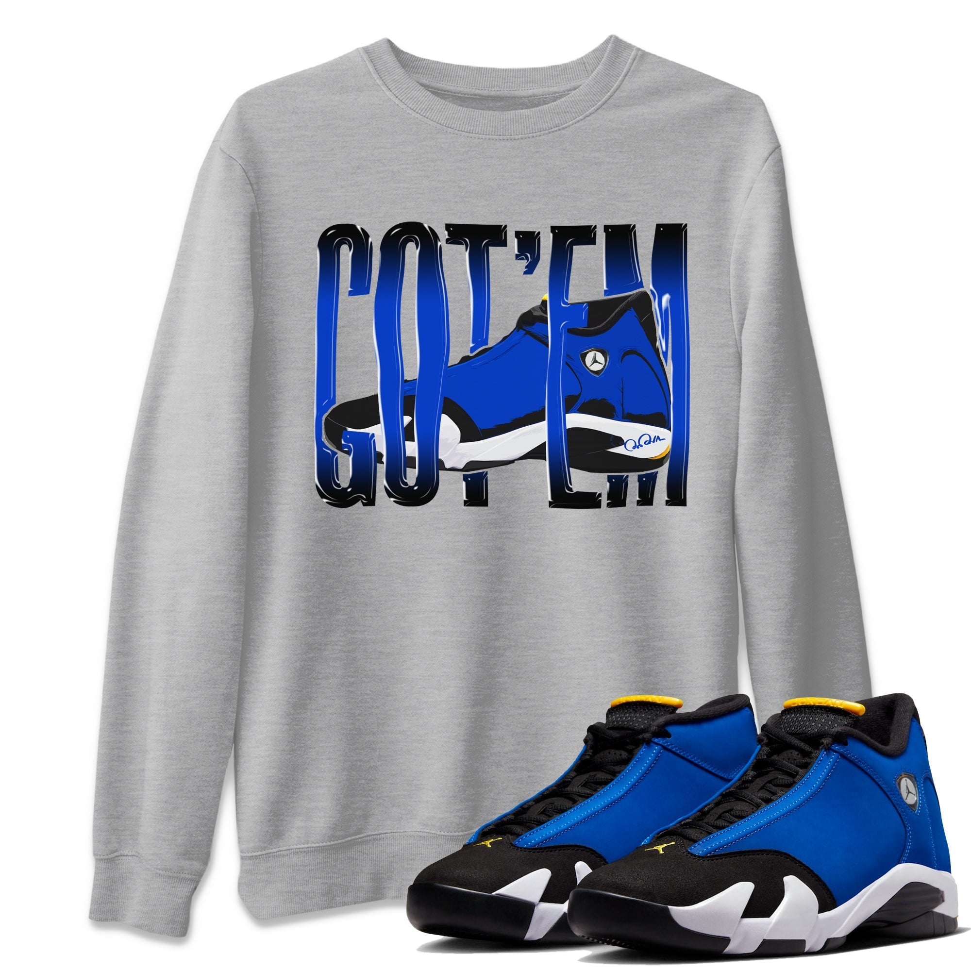 Wiggling Gotem Unisex Tops - Air Jordan 14 Laney