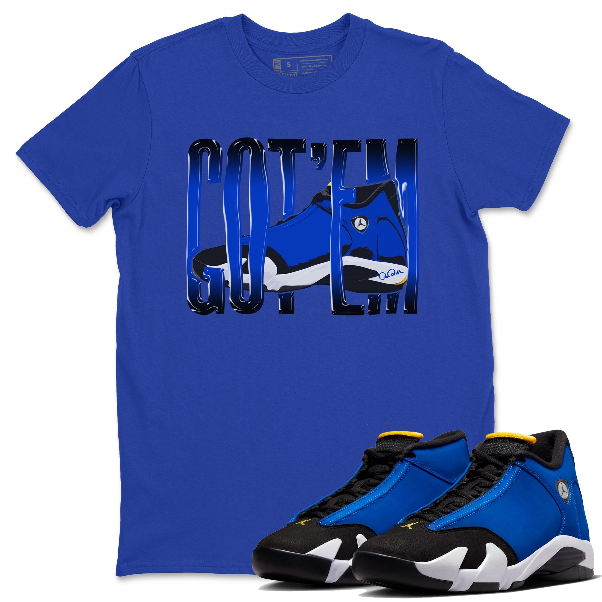 Wiggling Gotem Unisex Tops - Air Jordan 14 Laney
