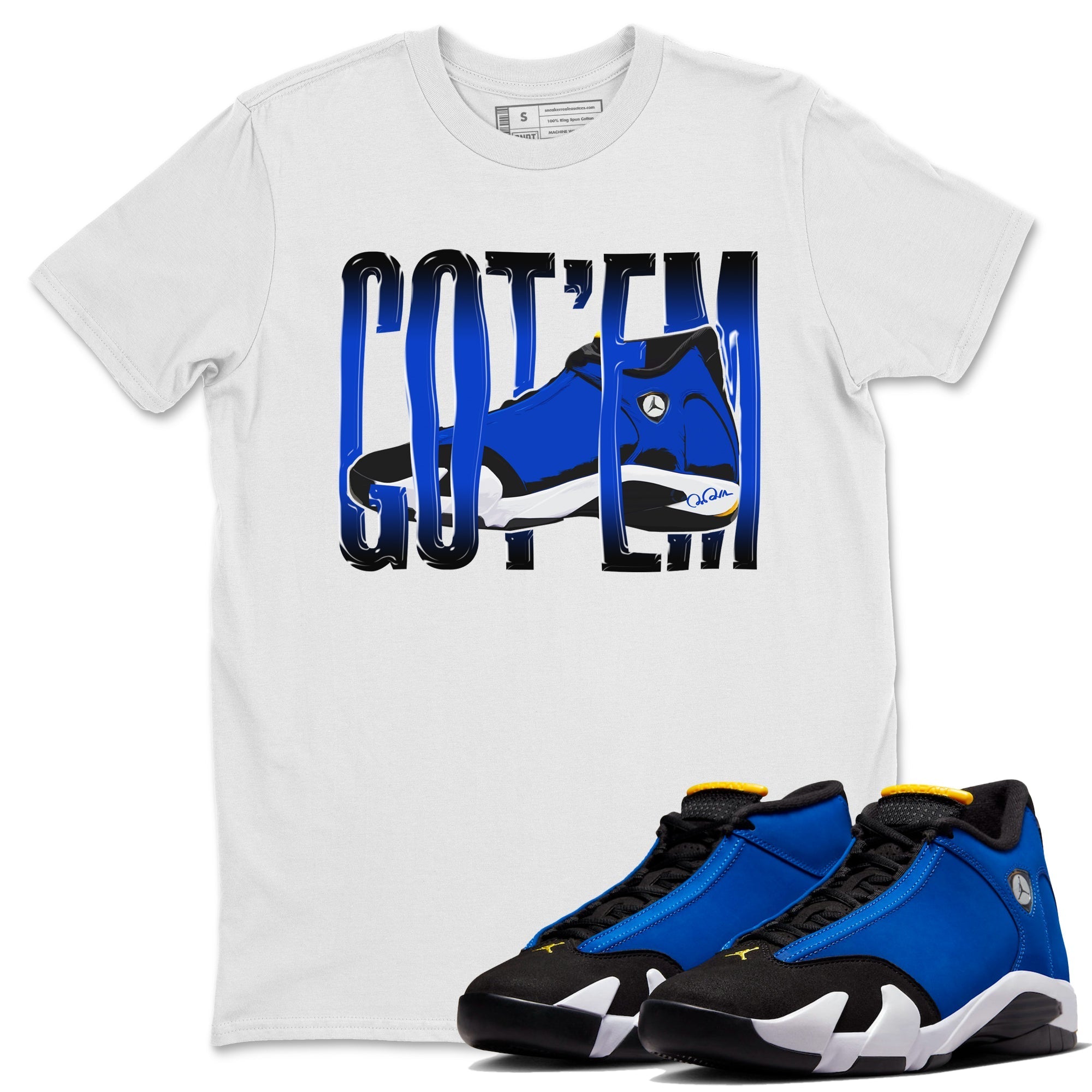 Wiggling Gotem Unisex Tops - Air Jordan 14 Laney
