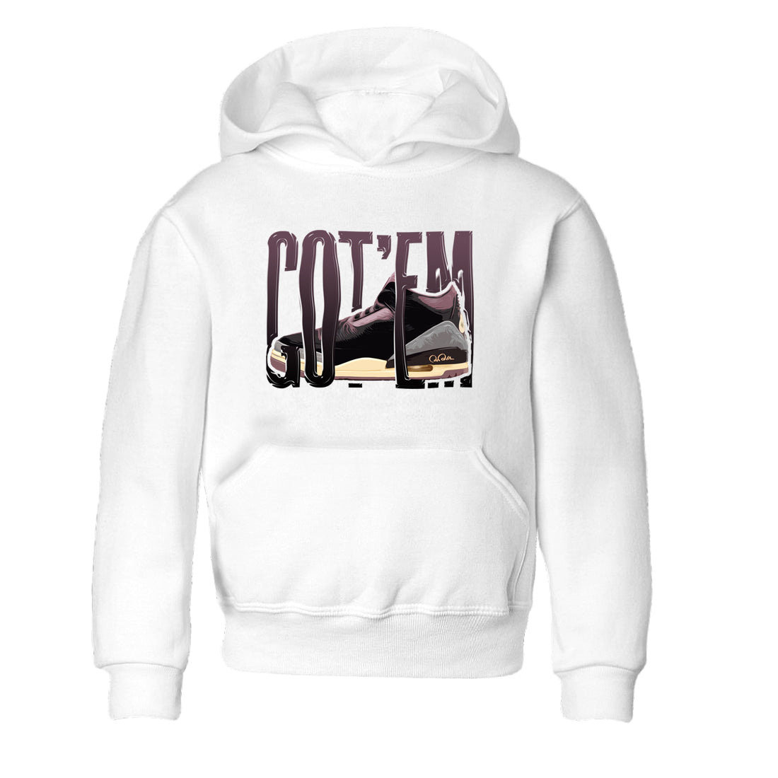 Wiggling Gotem snkmatch Tees Kids - Air Jordan 3 A Ma Maniere x Black