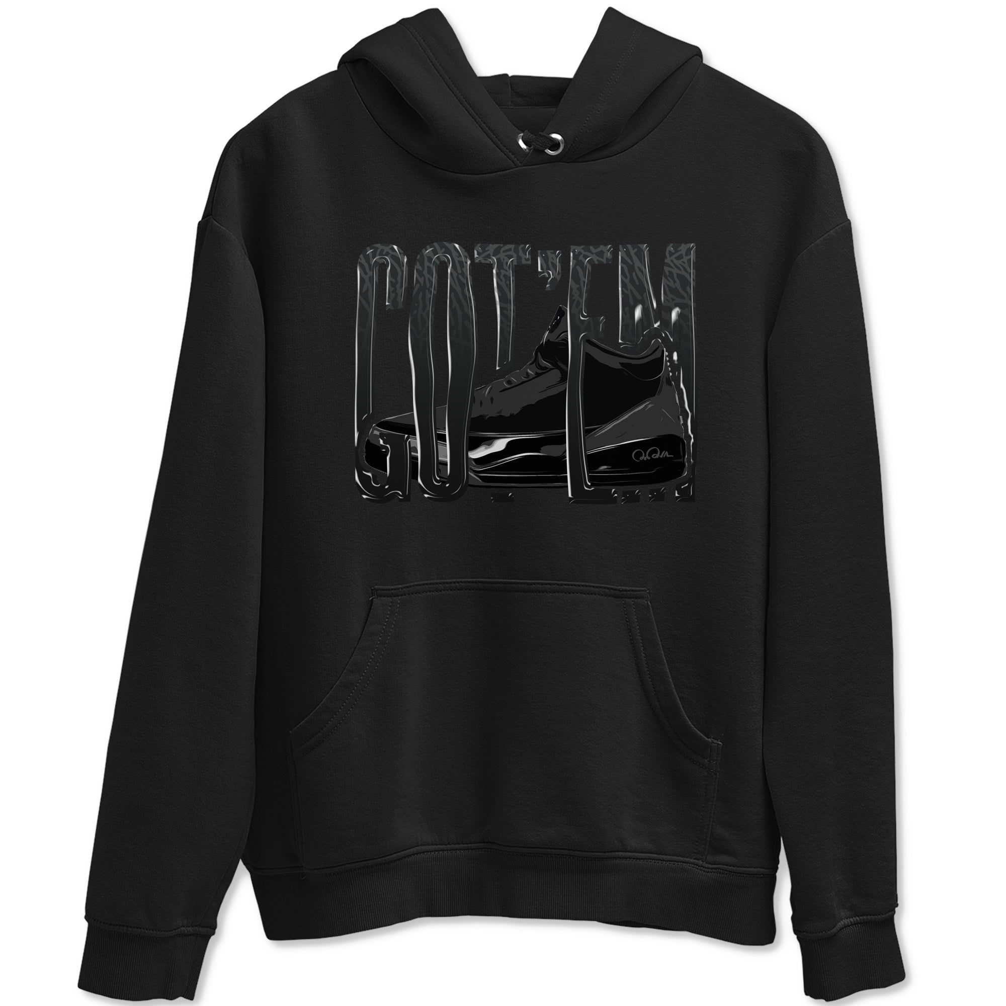 Wiggling Gotem snkmatch Tees - Air Jordan 3 Black Cat