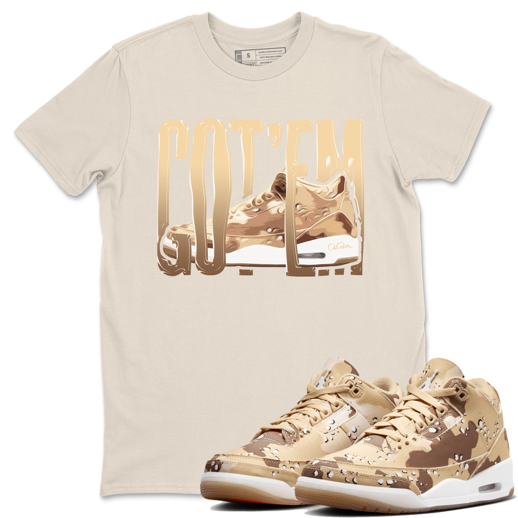 Wiggling Gotem snkmatch Tees - Air Jordan 3 Desert Camo