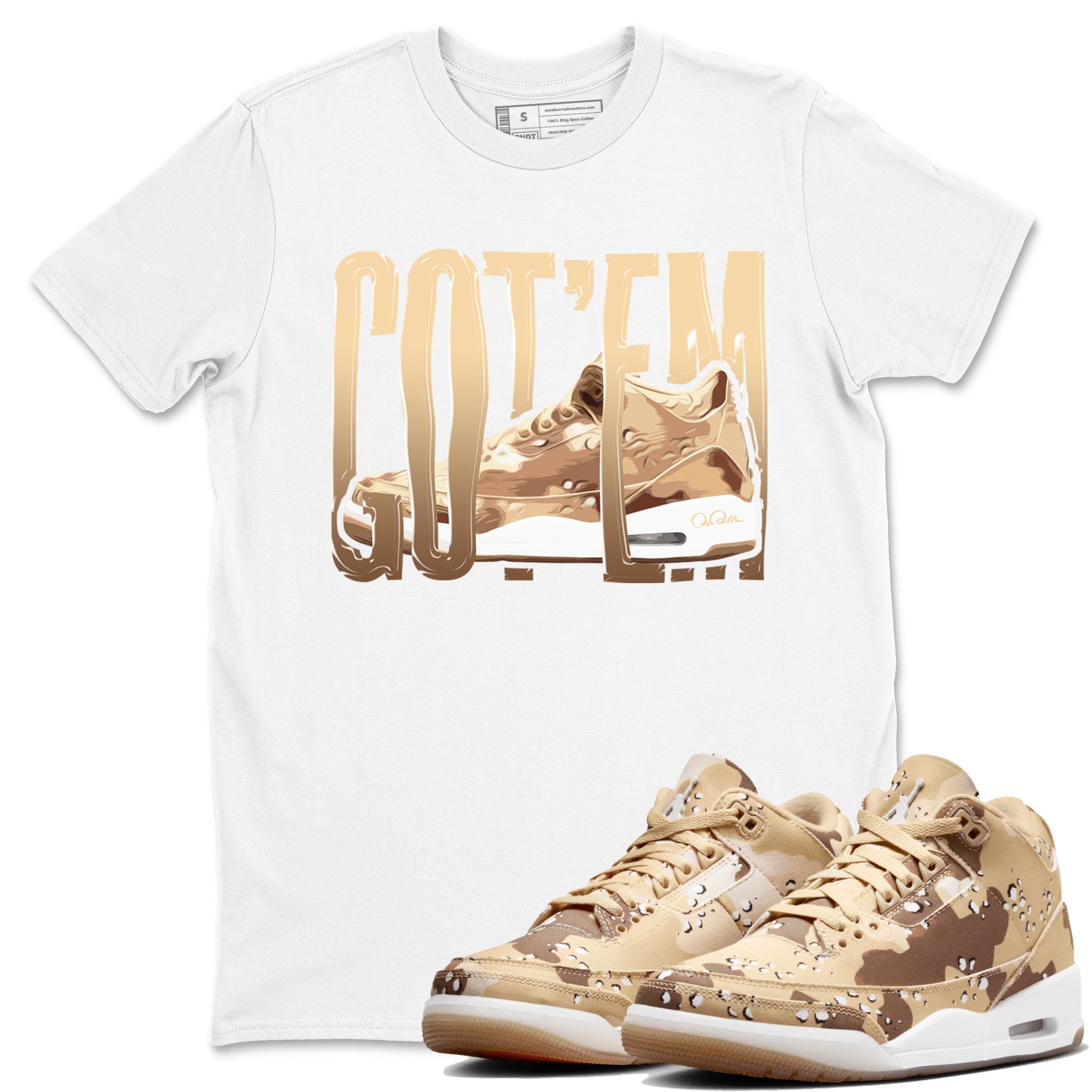 Wiggling Gotem snkmatch Tees - Air Jordan 3 Desert Camo