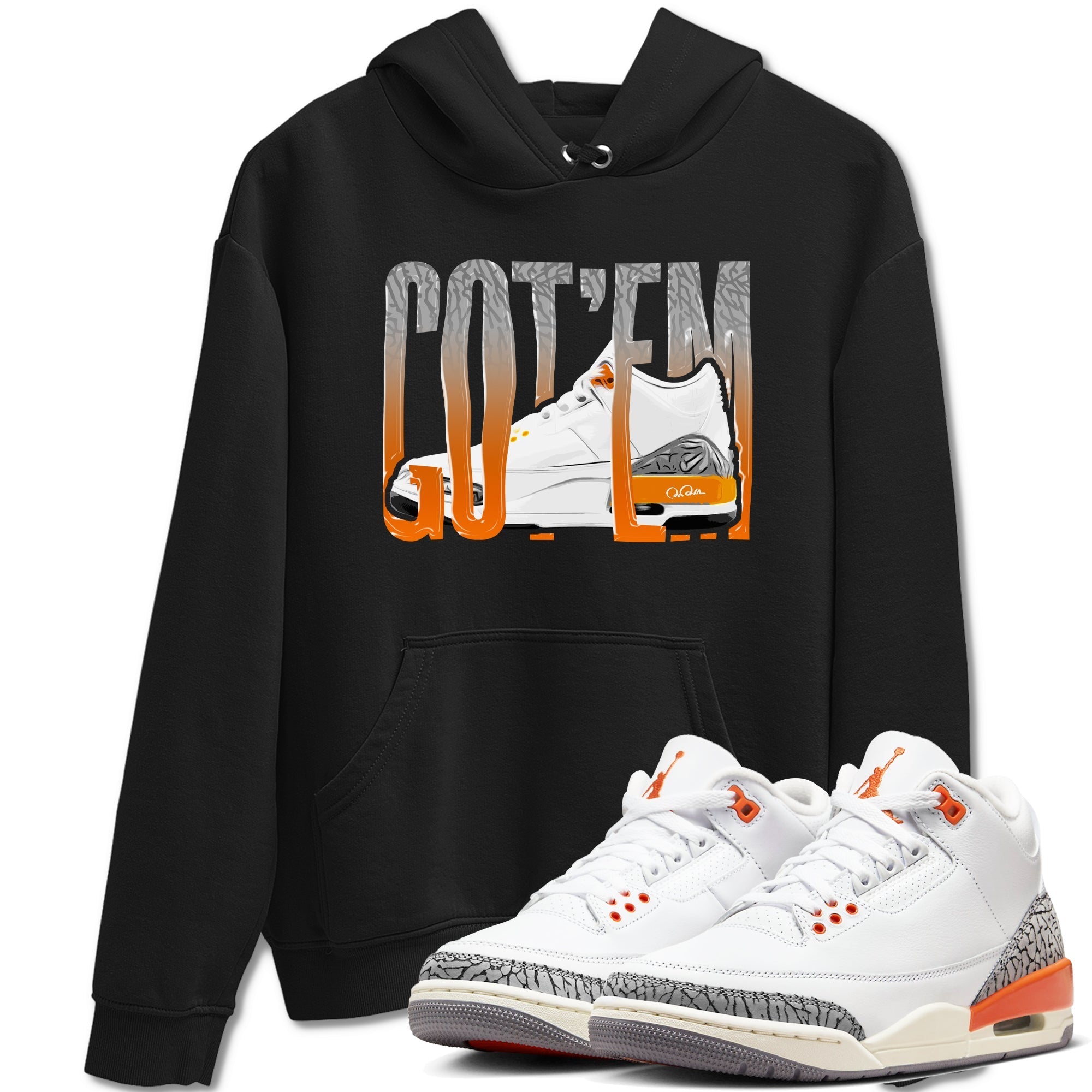 Wiggling Gotem snkmatch Tees - Air Jordan 3 Georgia Peach