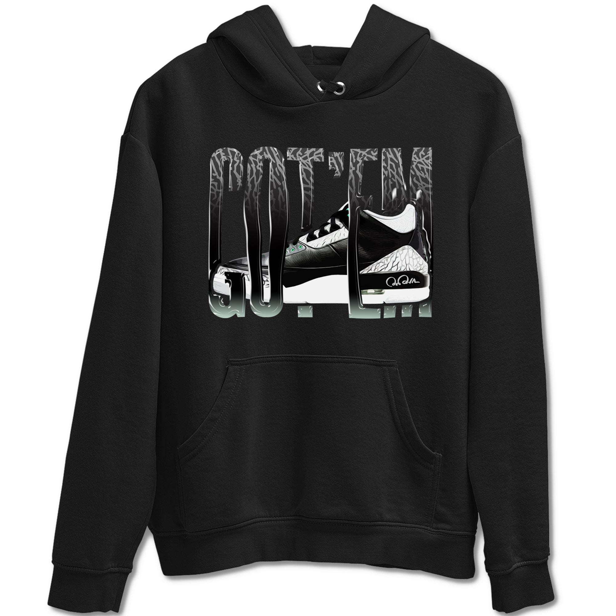 Wiggling Gotem snkmatch Tees - Air Jordan 3 Green Glow