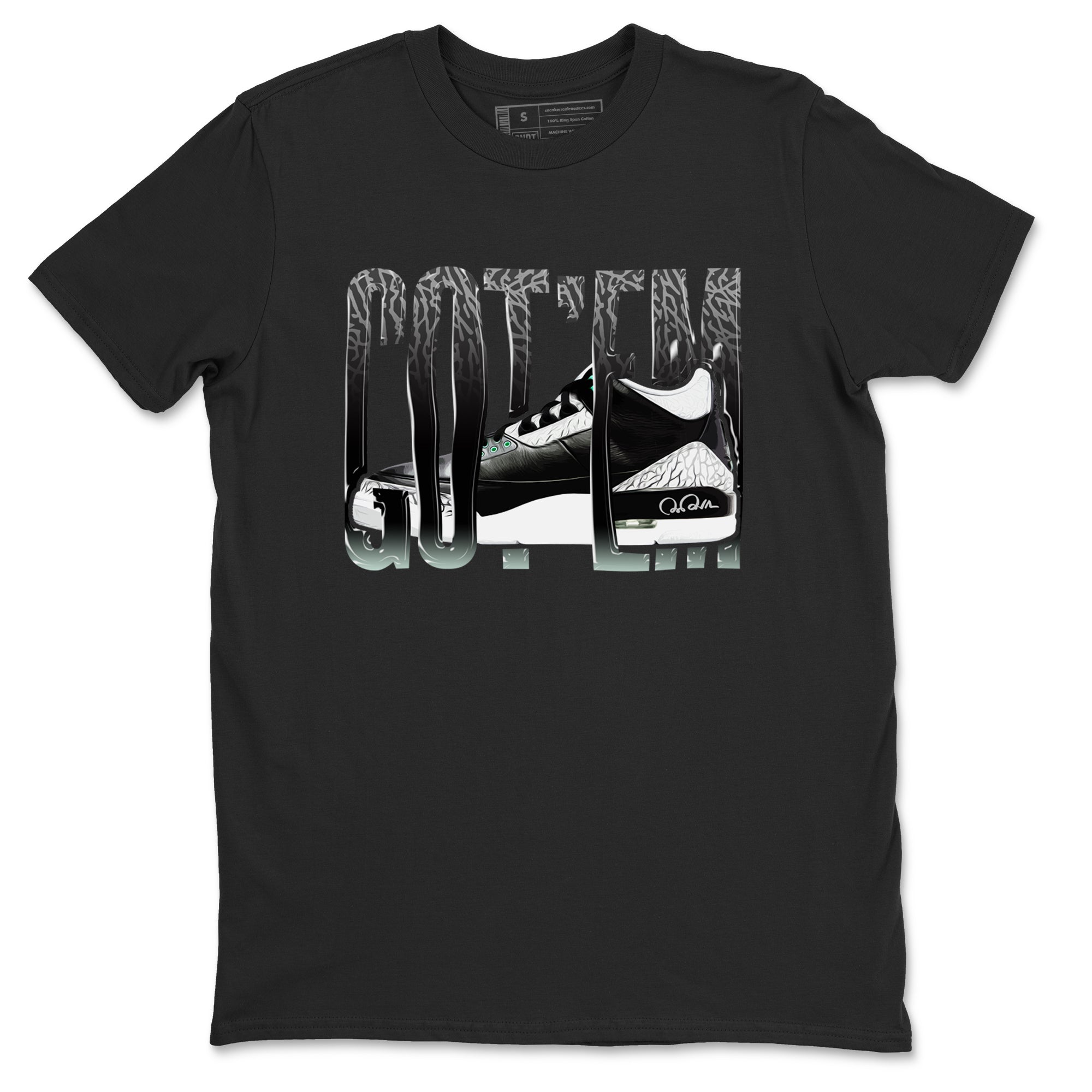 Wiggling Gotem snkmatch Tees - Air Jordan 3 Green Glow