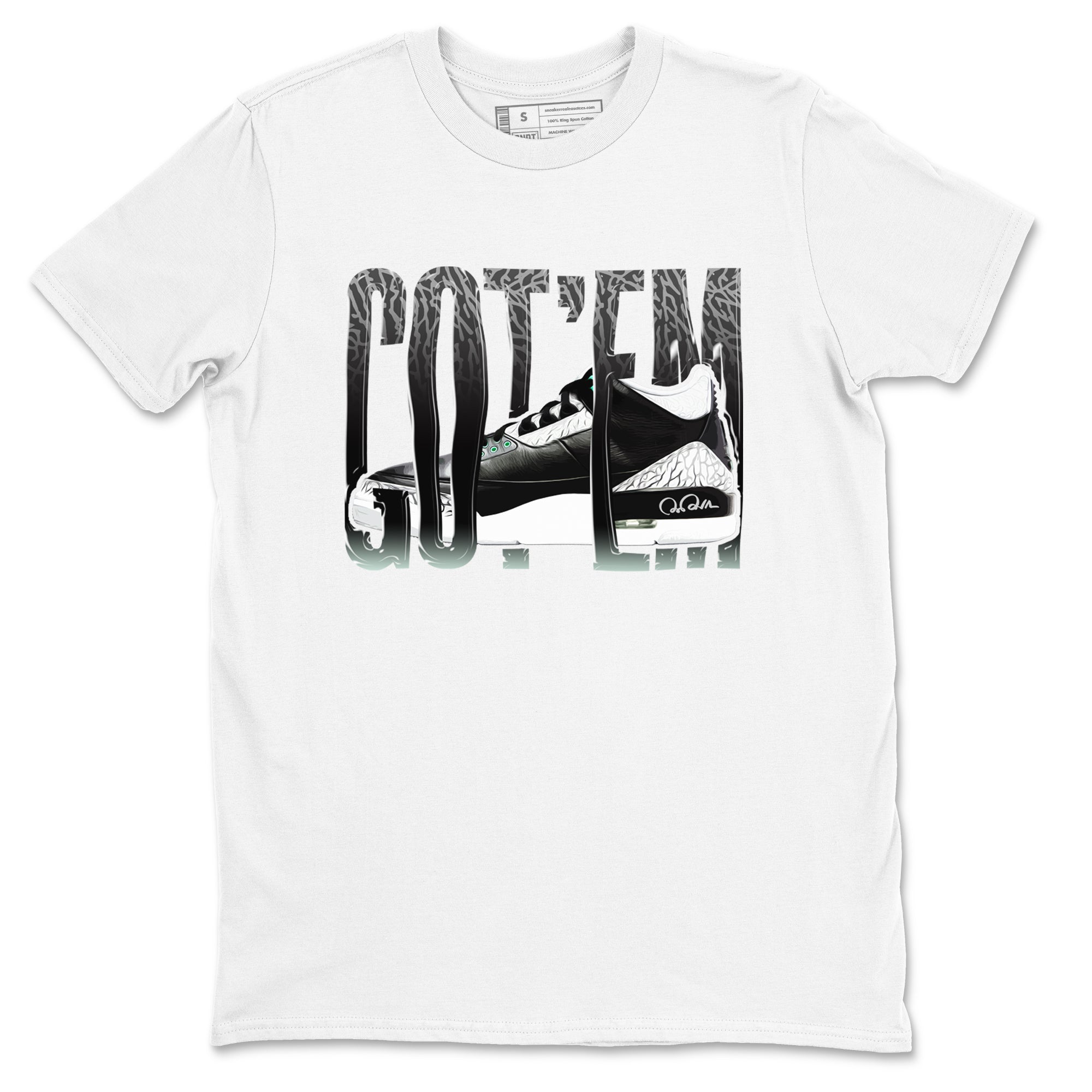 Wiggling Gotem snkmatch Tees - Air Jordan 3 Green Glow