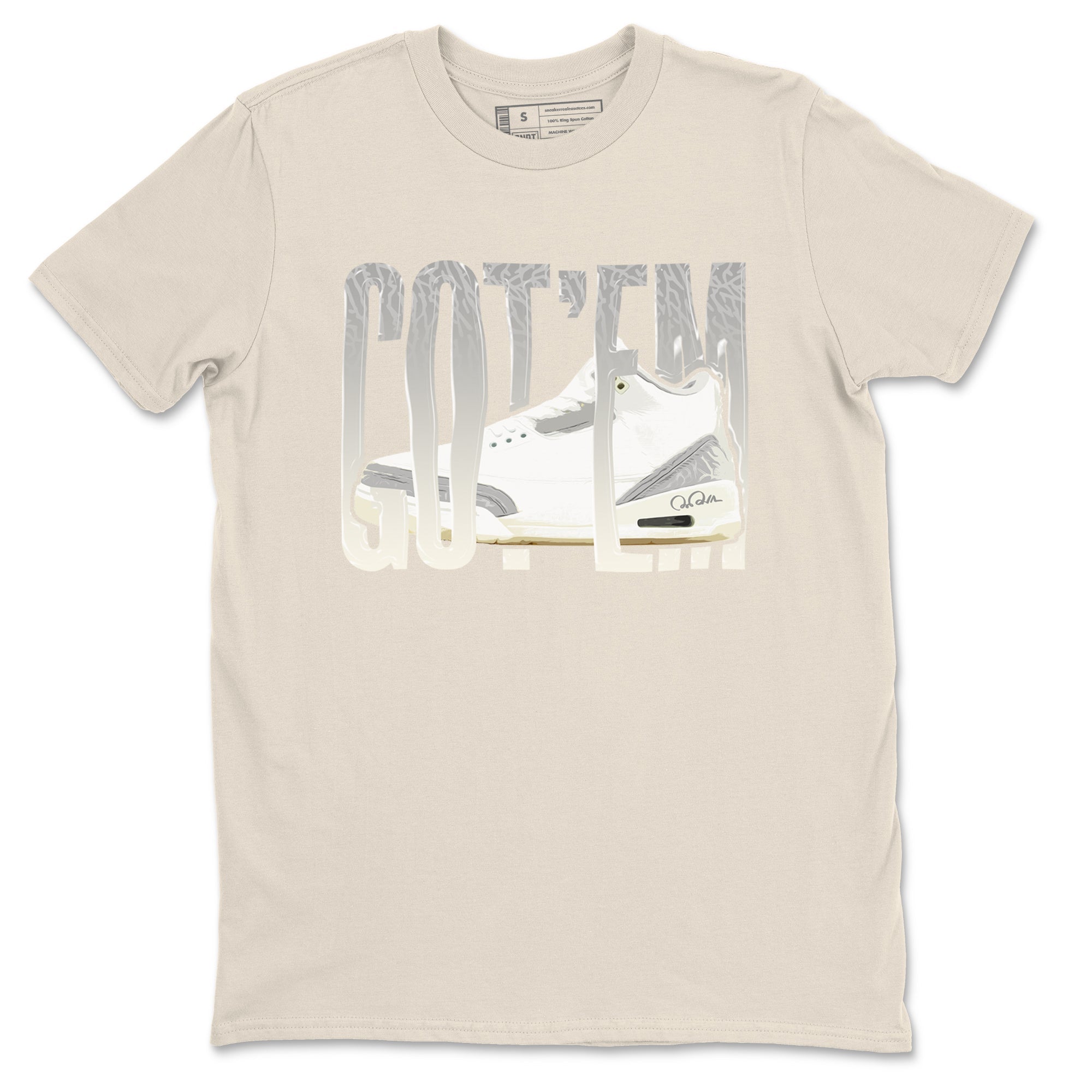 Wiggling Gotem snkmatch Tees - Air Jordan 3 Ivory