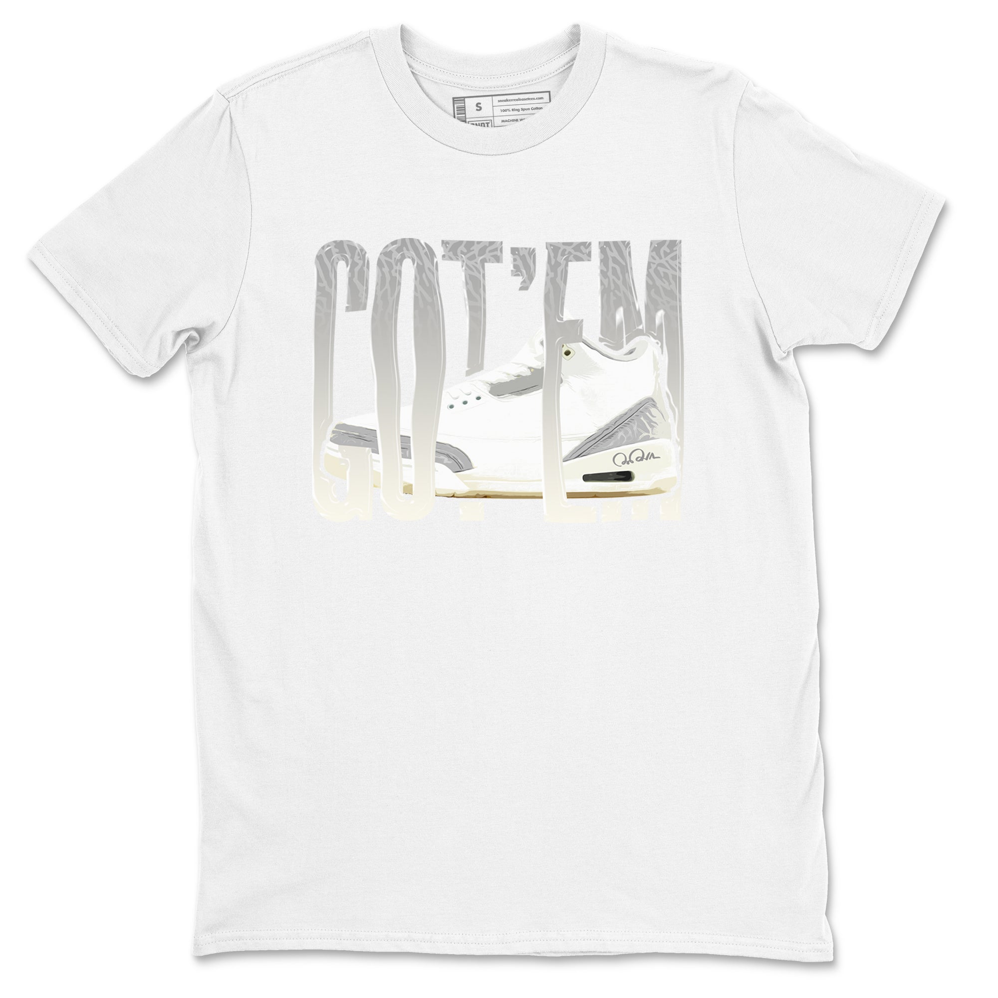 Wiggling Gotem snkmatch Tees - Air Jordan 3 Ivory