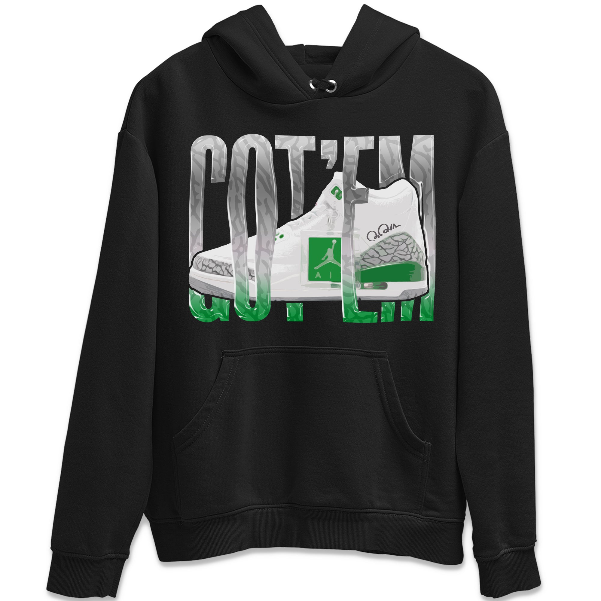 Wiggling Gotem Unisex Tops - Air Jordan 3 Lucky Green