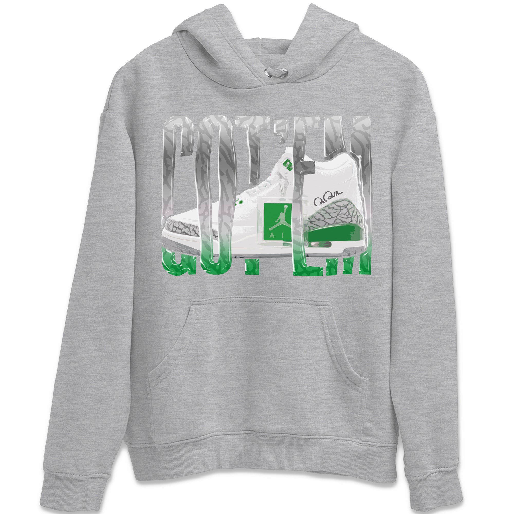 Wiggling Gotem Unisex Tops - Air Jordan 3 Lucky Green