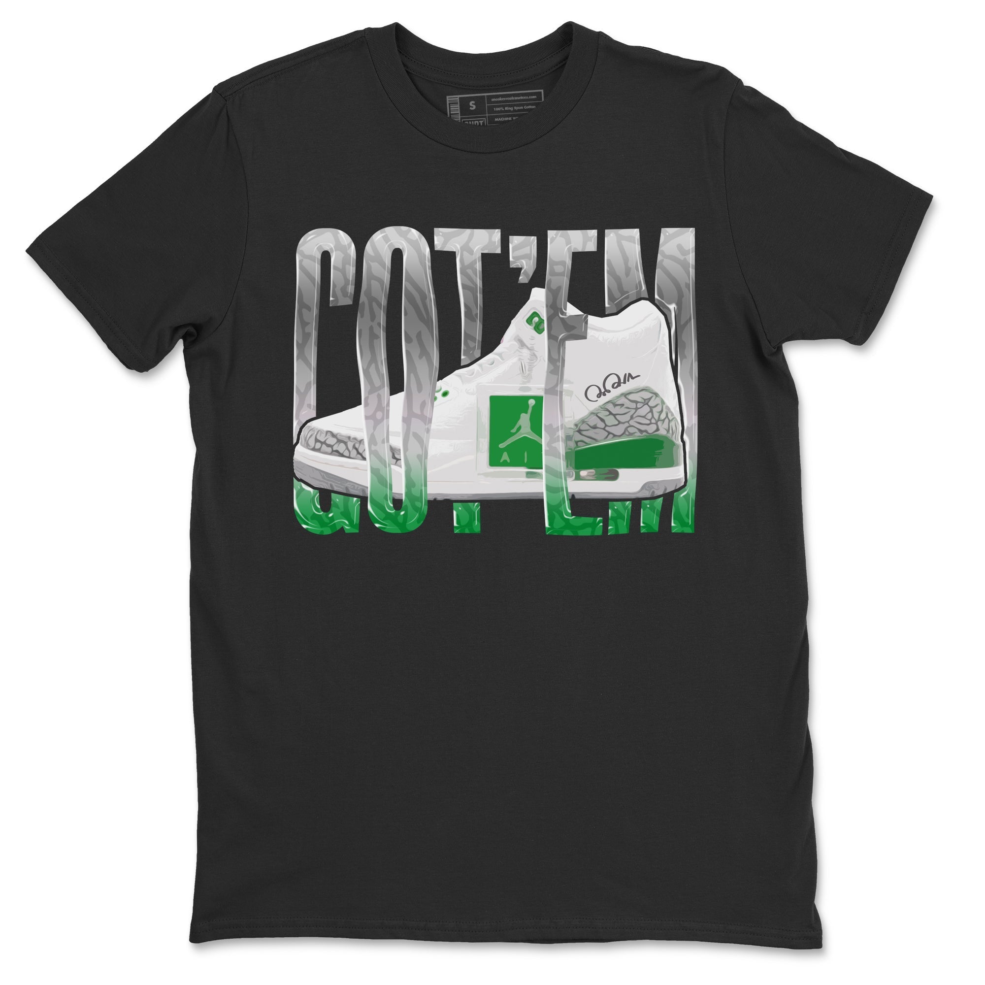 Wiggling Gotem Unisex Tops - Air Jordan 3 Lucky Green