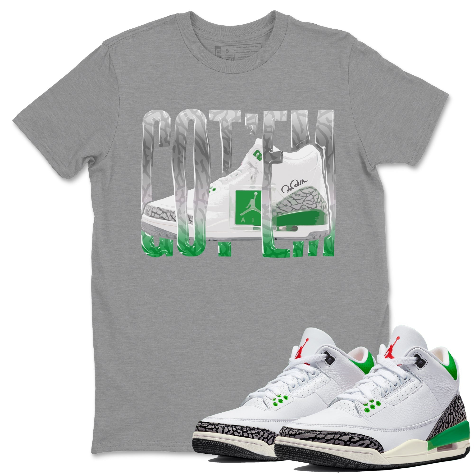 Wiggling Gotem Unisex Tops - Air Jordan 3 Lucky Green