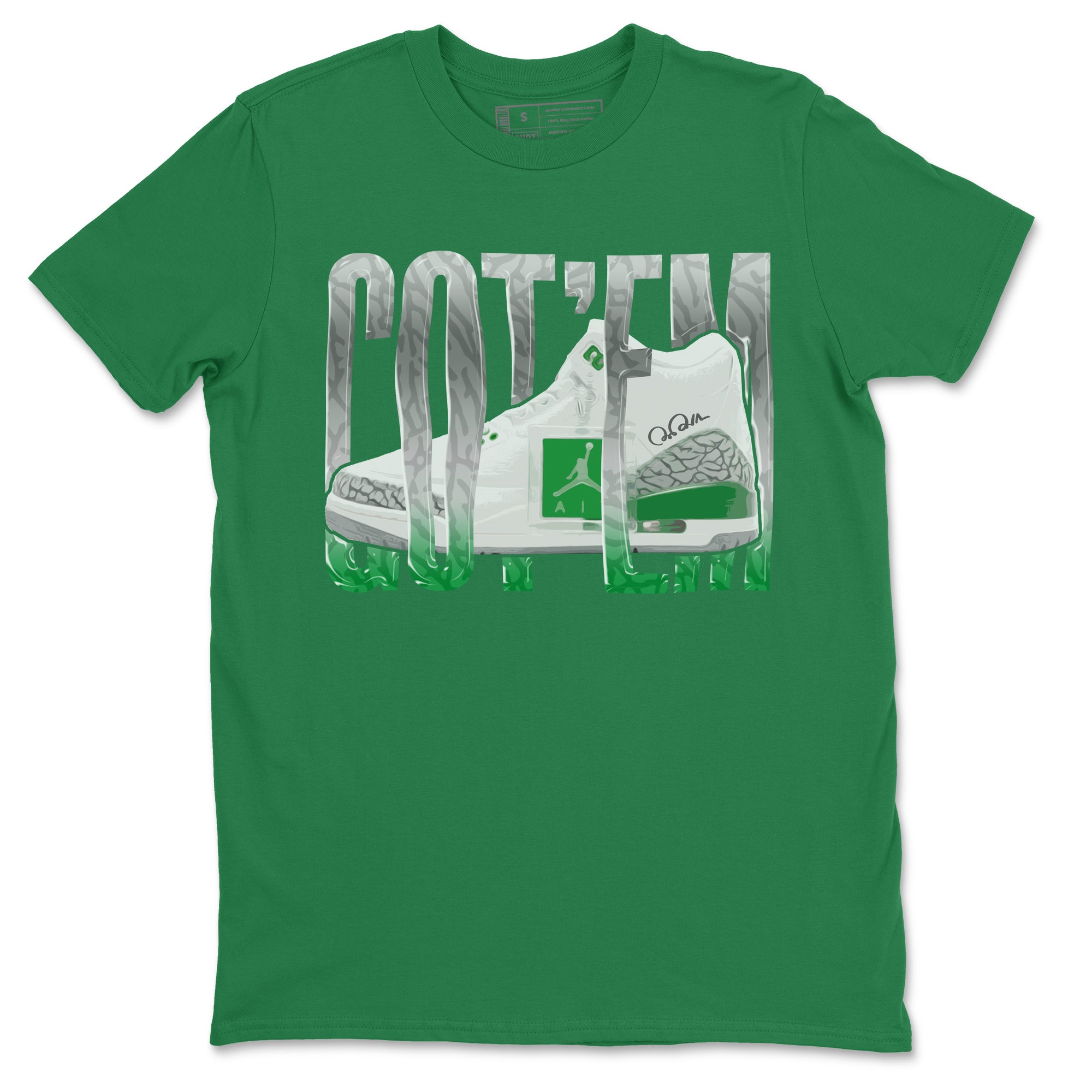 Wiggling Gotem Unisex Tops - Air Jordan 3 Lucky Green
