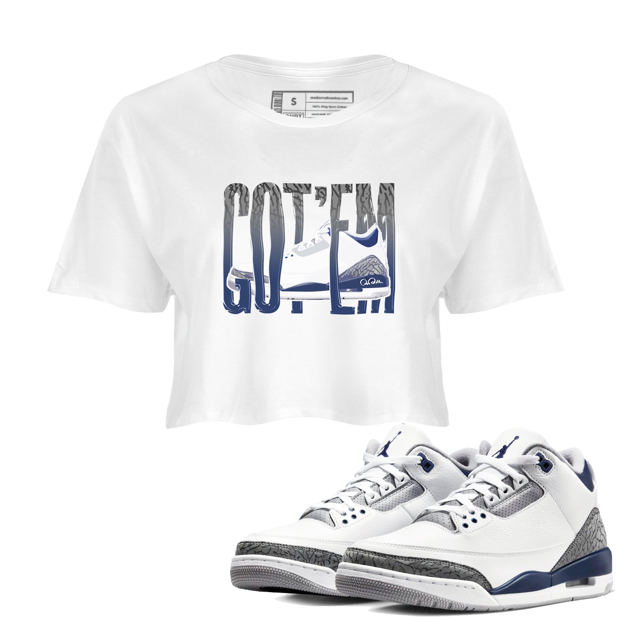 Wiggling Gotem snkmatch Women's Top - Air Jordan 3 Midnight Navy 2023