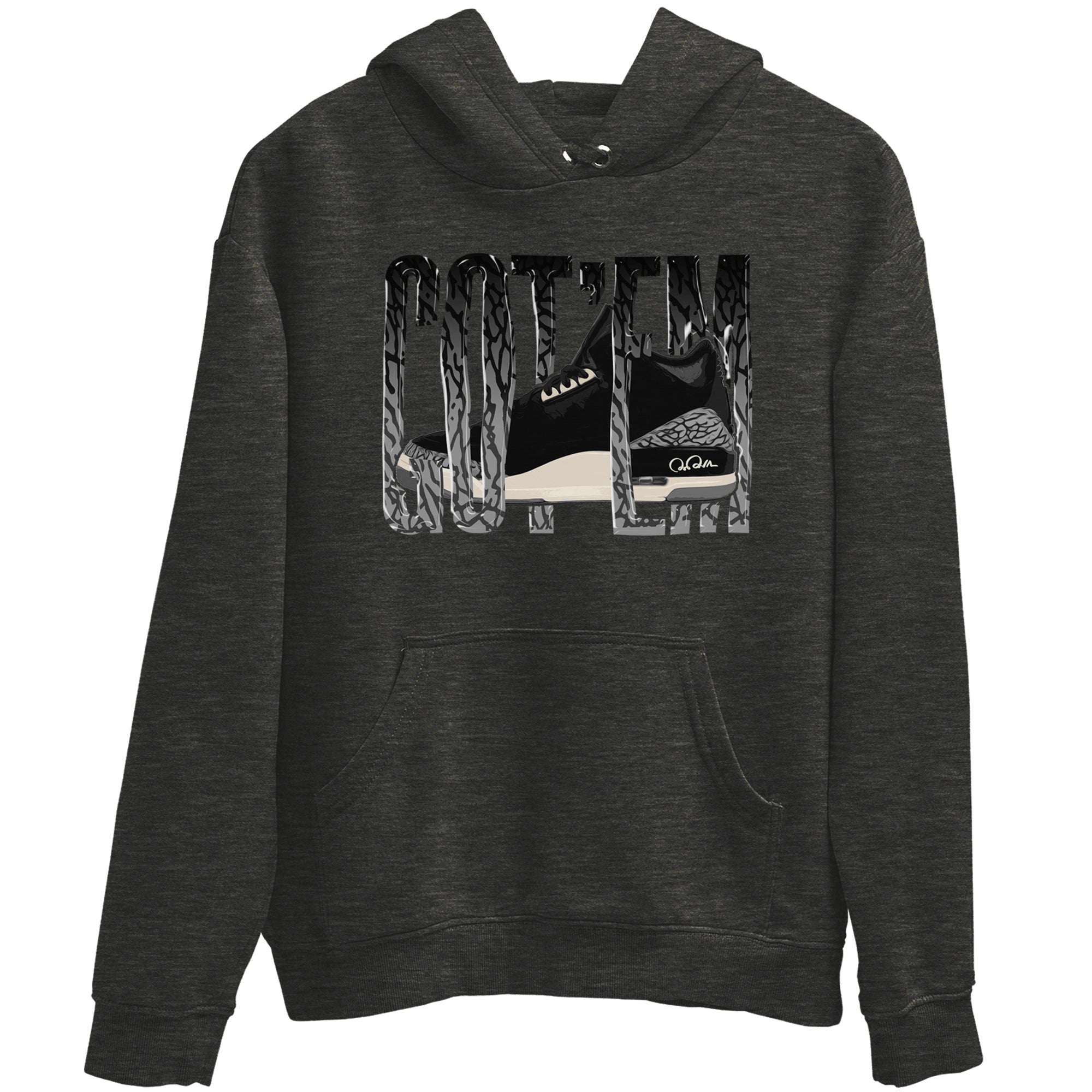 Wiggling Gotem snkmatch Tee - Air Jordan 3 Off Noir