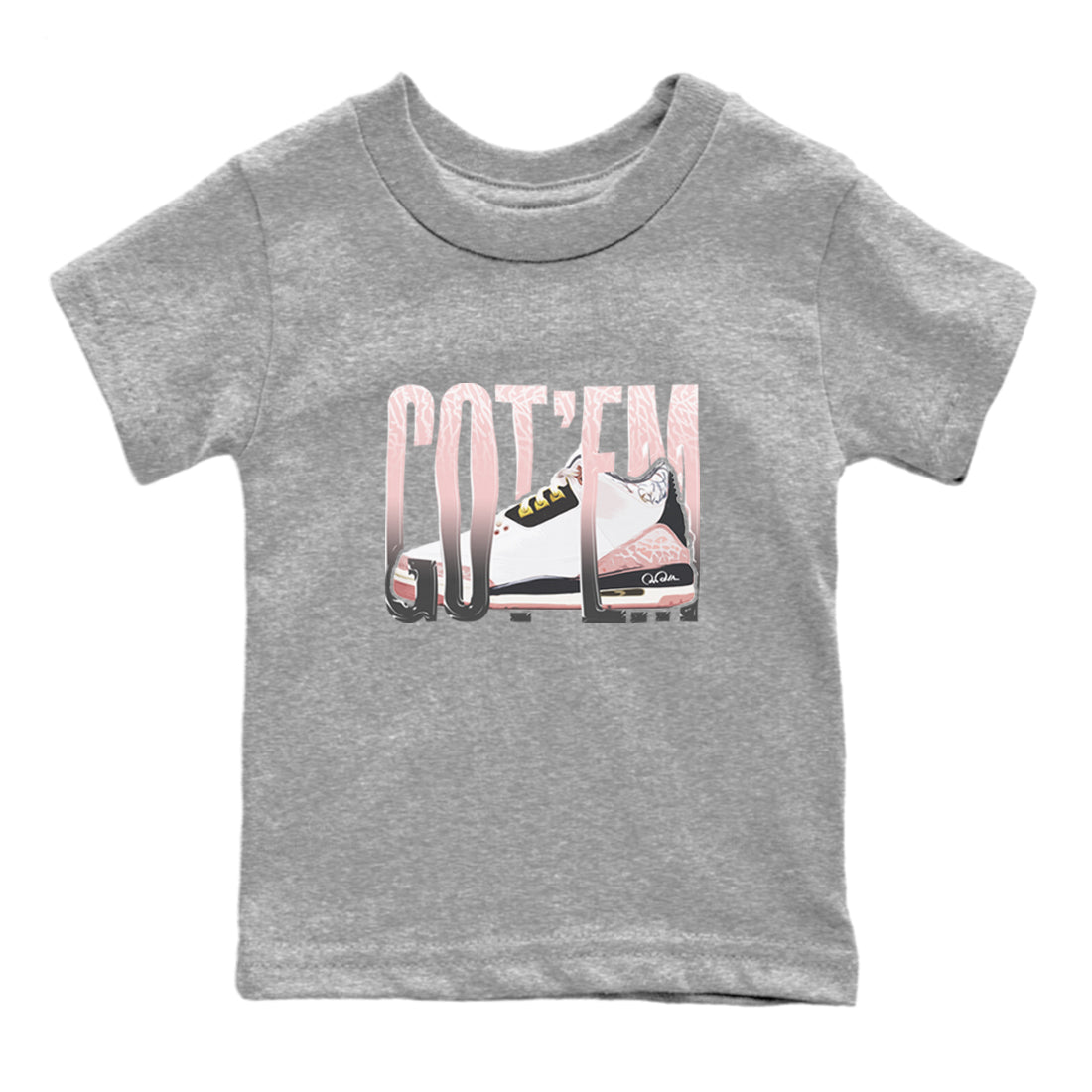 Wiggling Gotem snkmatch Tees Kids - Air Jordan 3 Vintage Floral