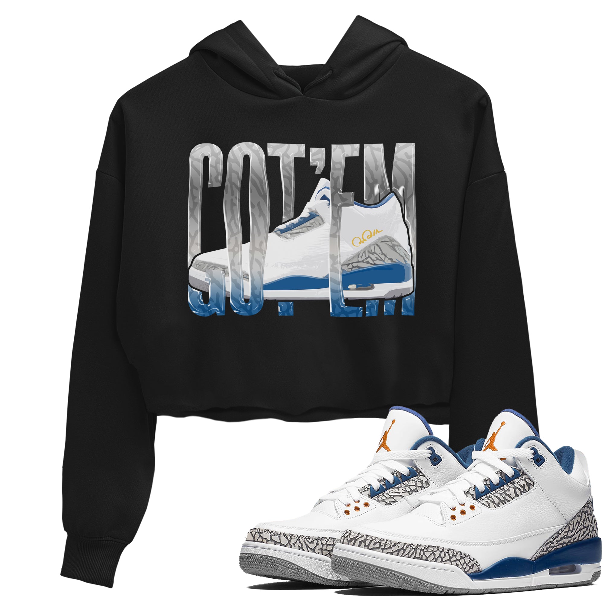 Wiggling Gotem Women's Tops - Air Jordan 3 Wizards