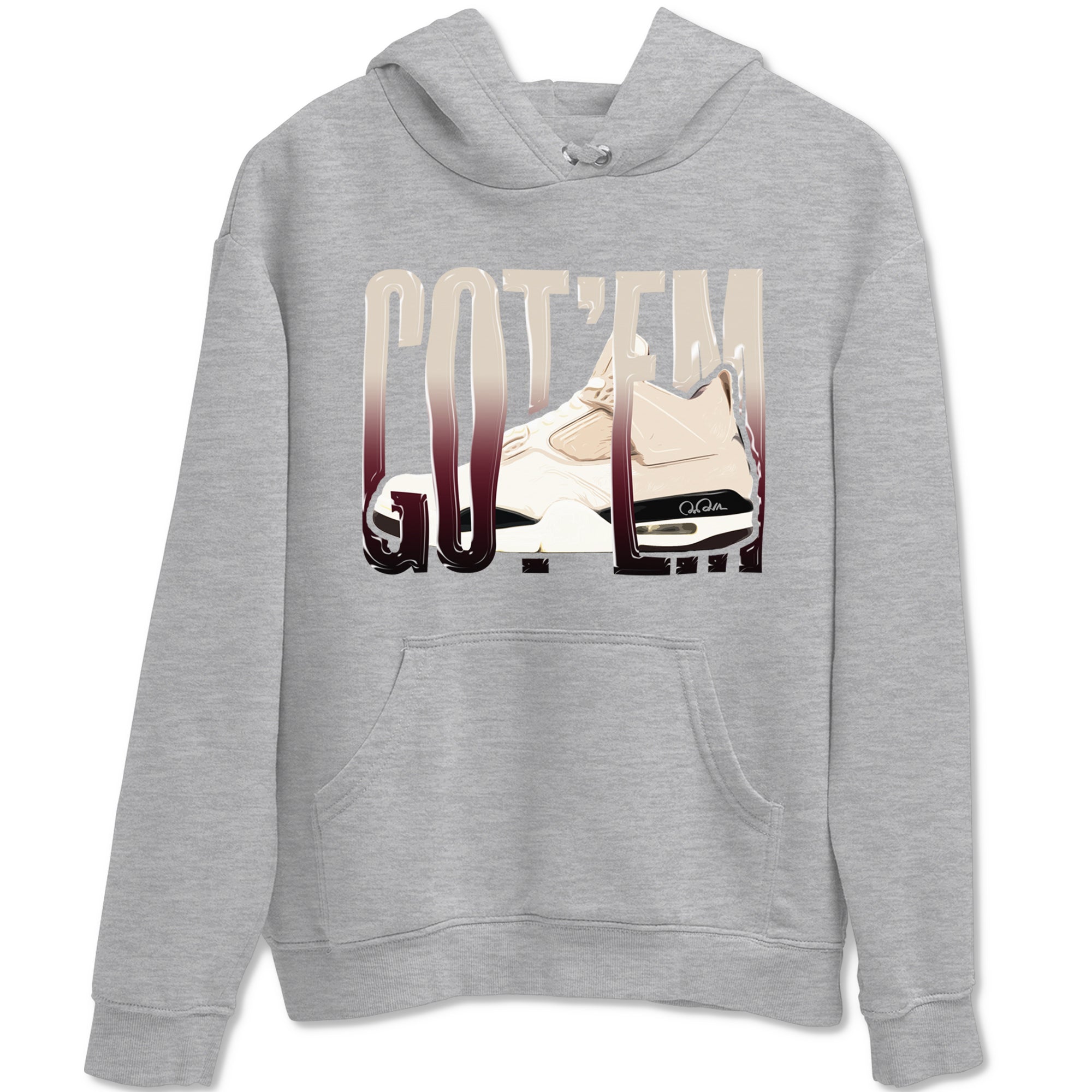 Wiggling Gotem snkmatch Tees - Air Jordan 4 A Ma Maniere x Fossil Stone