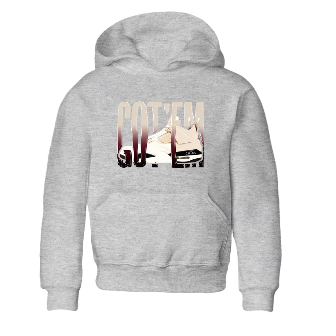 Wiggling Gotem snkmatch Tees Kids - Air Jordan 4 A Ma Maniere x Fossil Stone