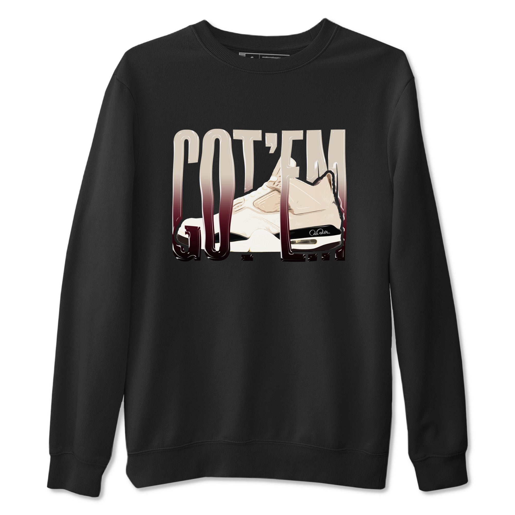 Wiggling Gotem snkmatch Tees - Air Jordan 4 A Ma Maniere x Fossil Stone