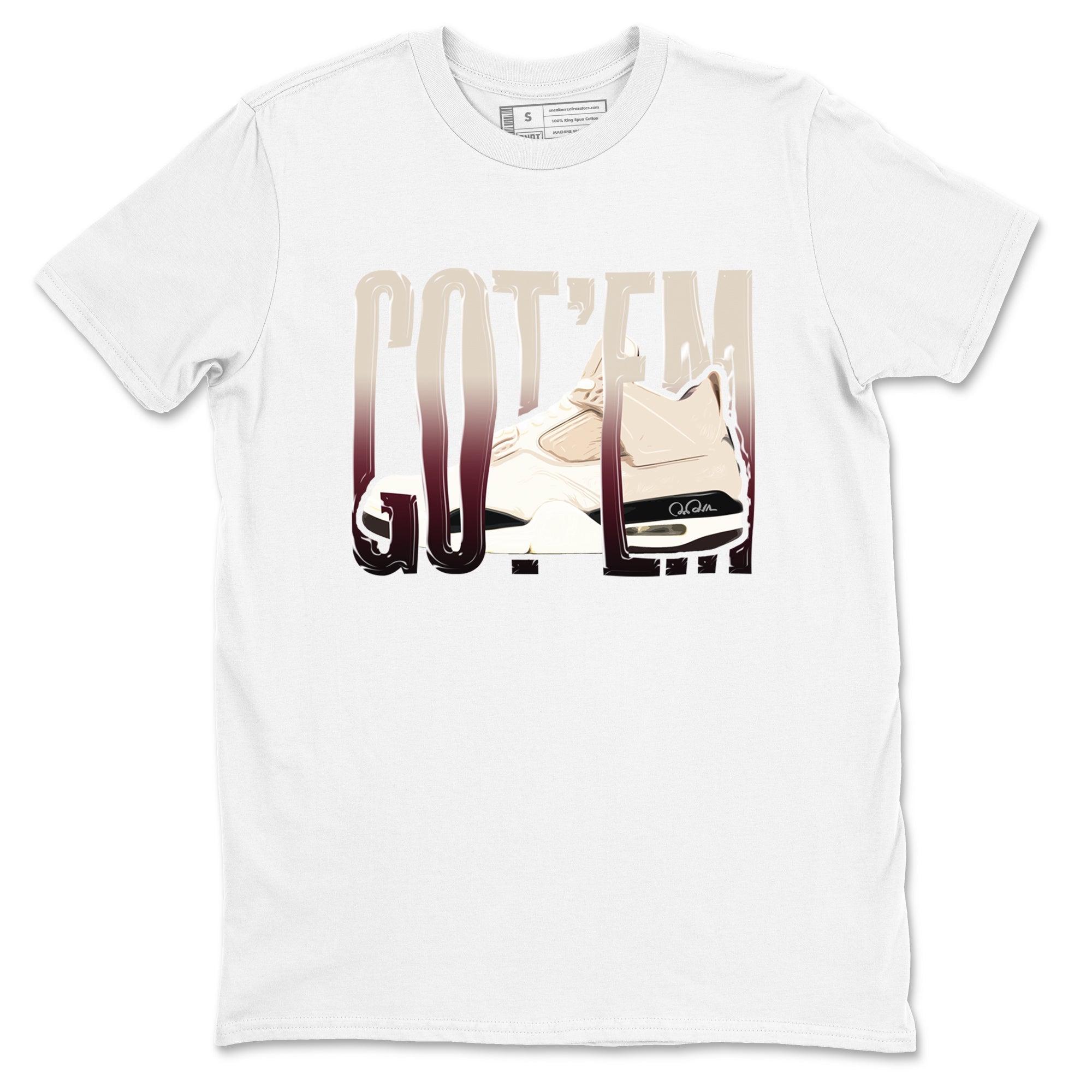Wiggling Gotem snkmatch Tees - Air Jordan 4 A Ma Maniere x Fossil Stone