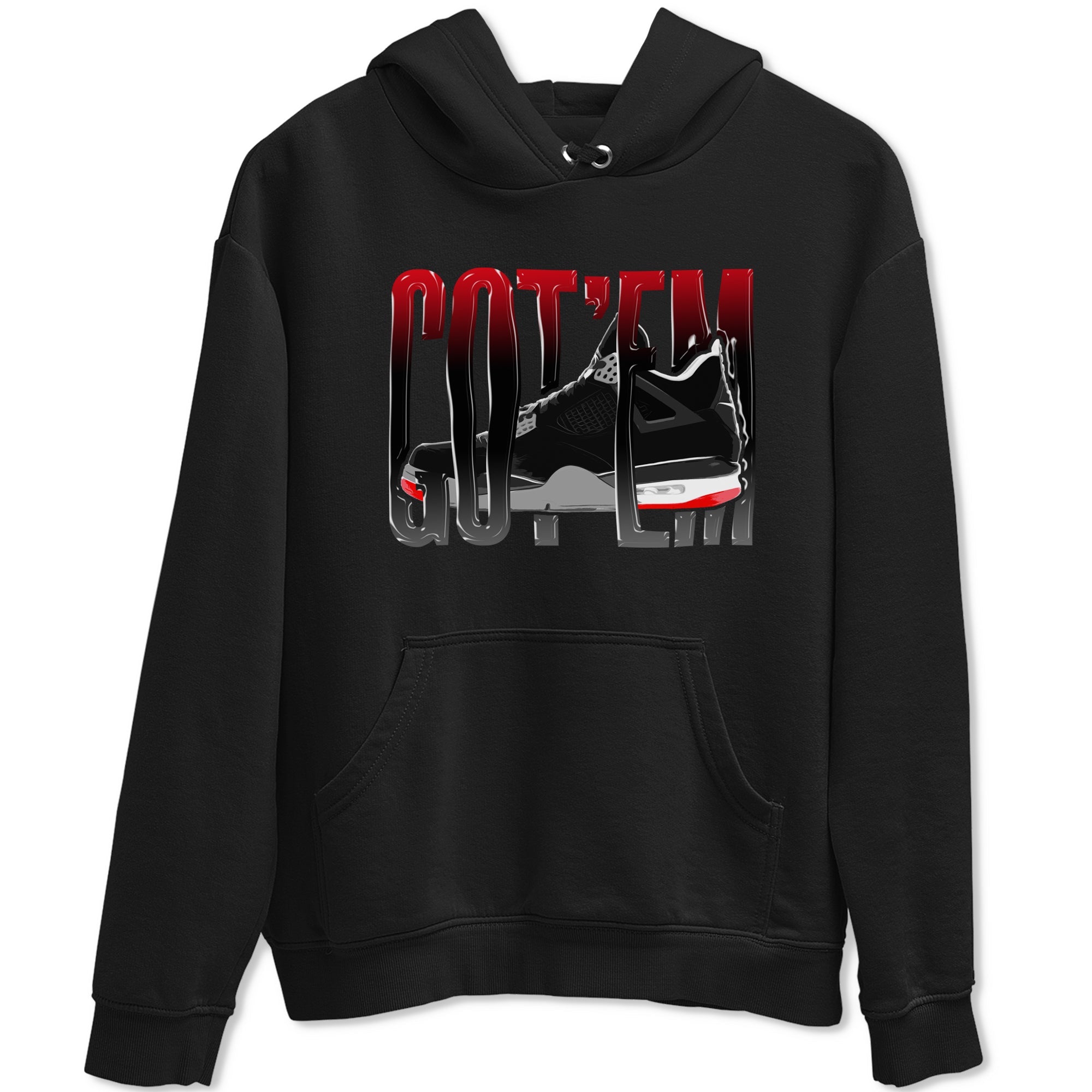 Wiggling Gotem snkmatch Tee - Air Jordan 4 Bred Reimagined