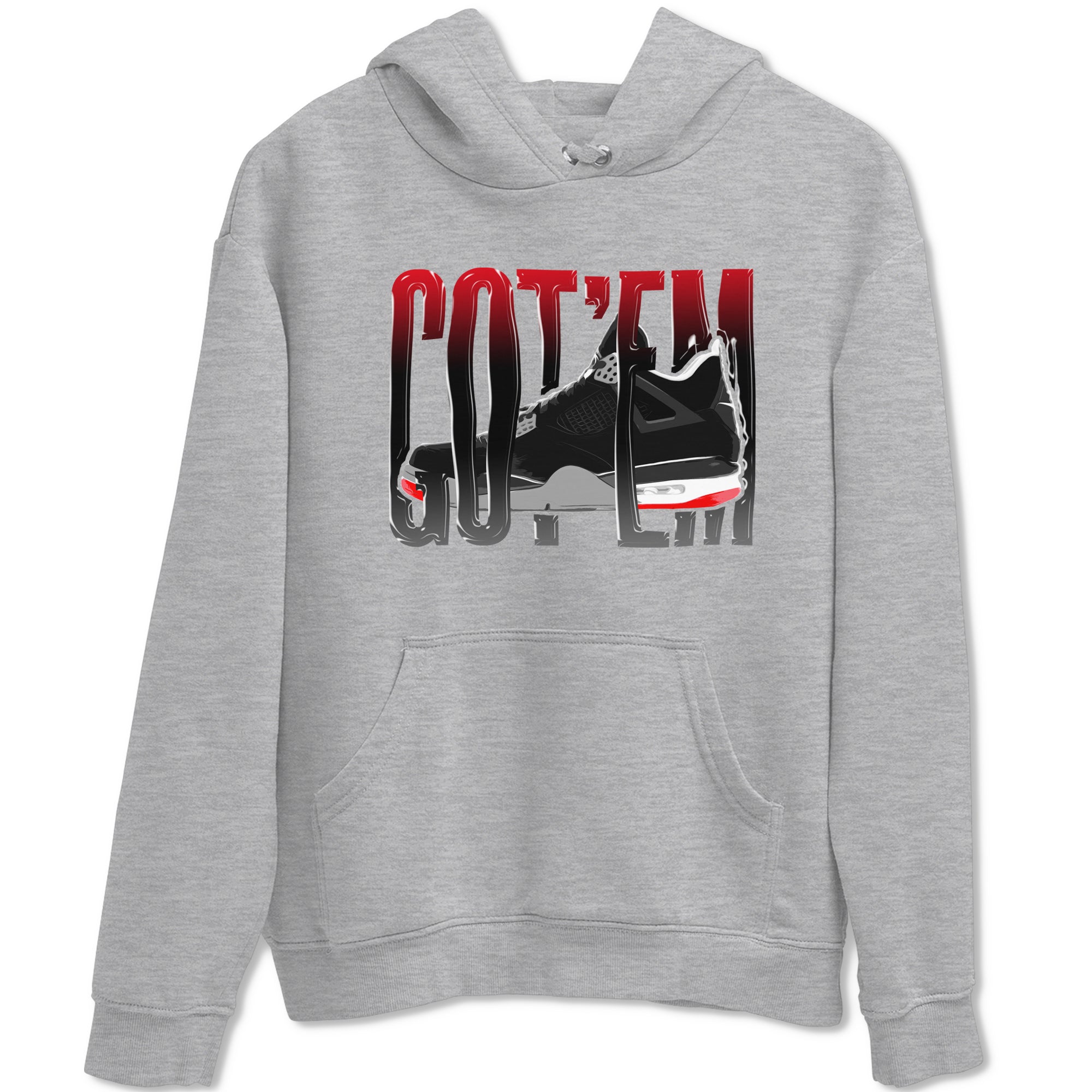Wiggling Gotem snkmatch Tee - Air Jordan 4 Bred Reimagined