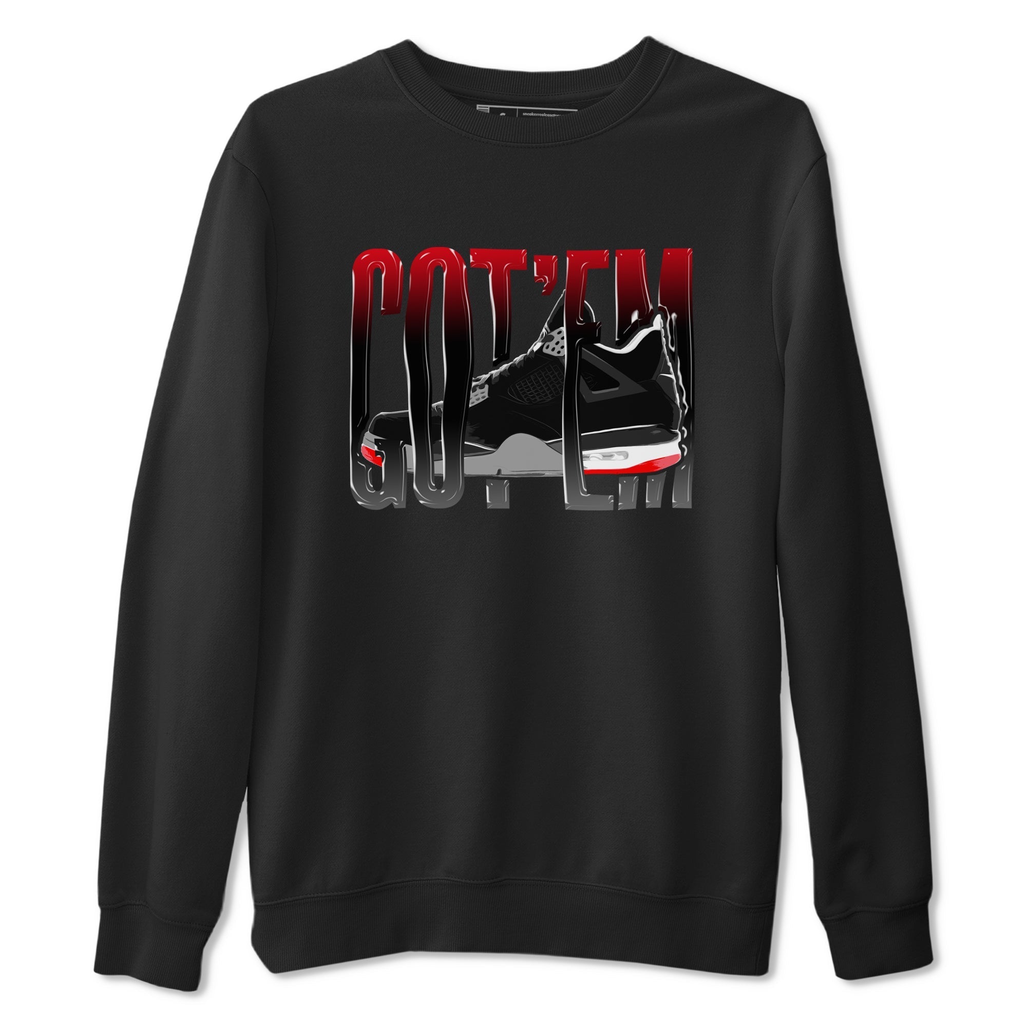 Wiggling Gotem snkmatch Tee - Air Jordan 4 Bred Reimagined