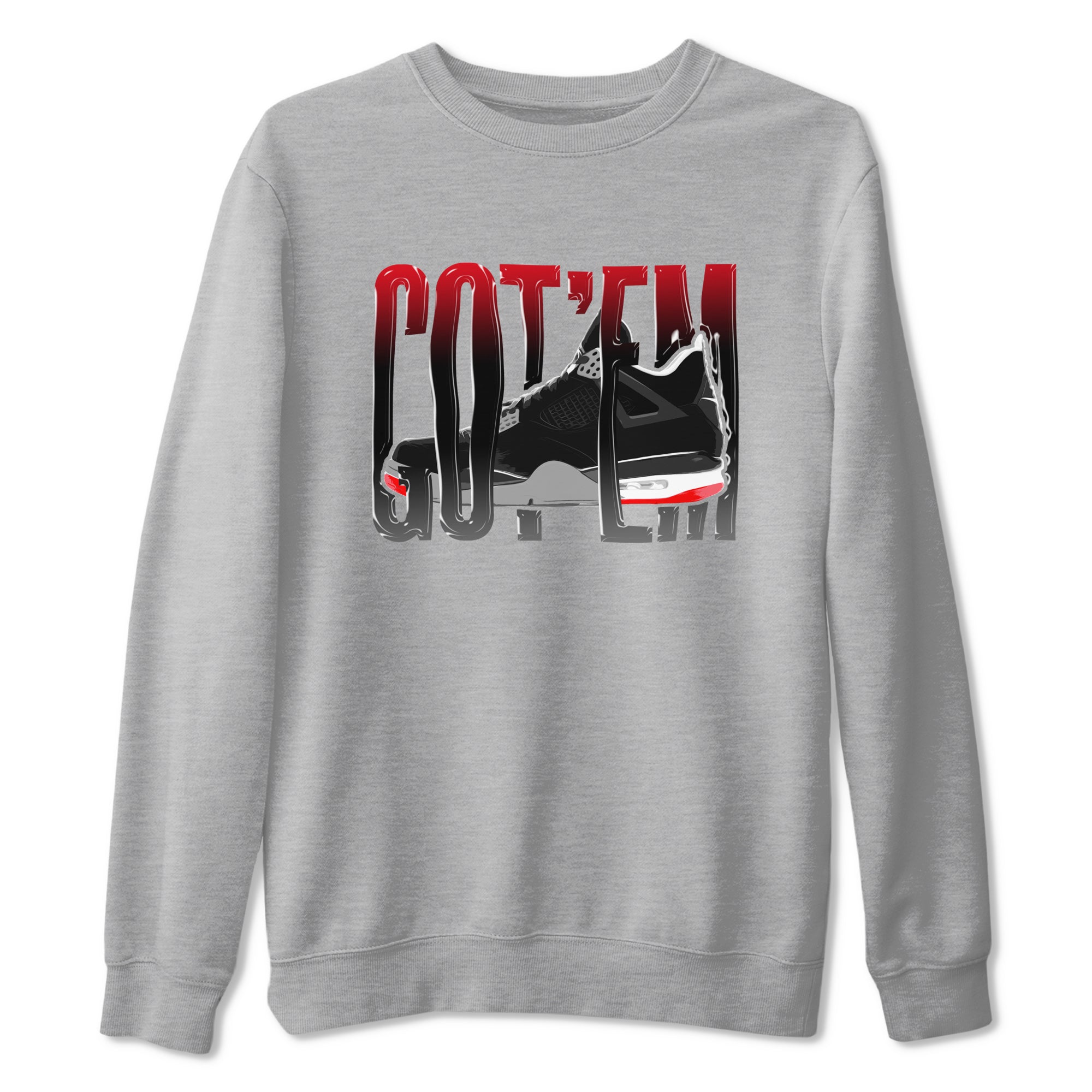 Wiggling Gotem snkmatch Tee - Air Jordan 4 Bred Reimagined