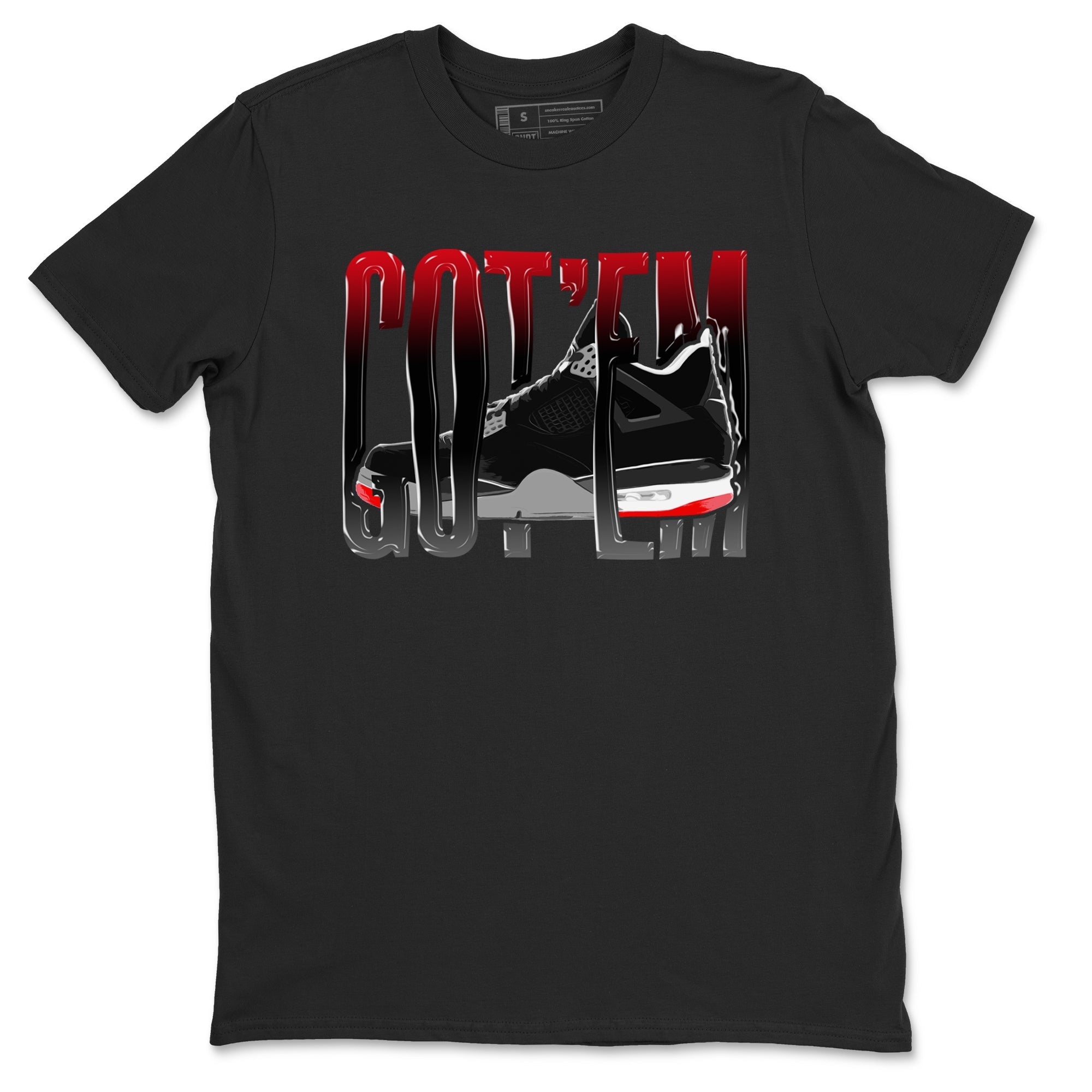 Wiggling Gotem snkmatch Tee - Air Jordan 4 Bred Reimagined
