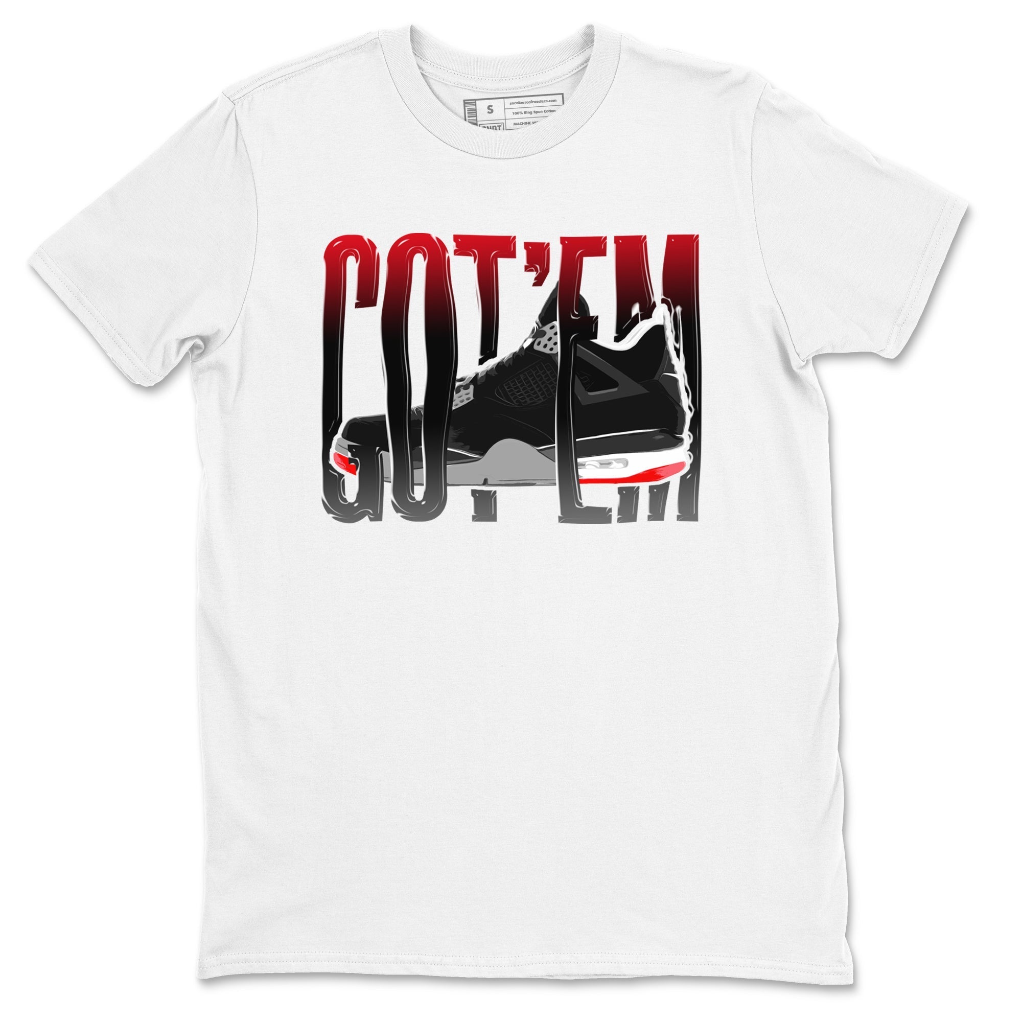 Wiggling Gotem snkmatch Tee - Air Jordan 4 Bred Reimagined
