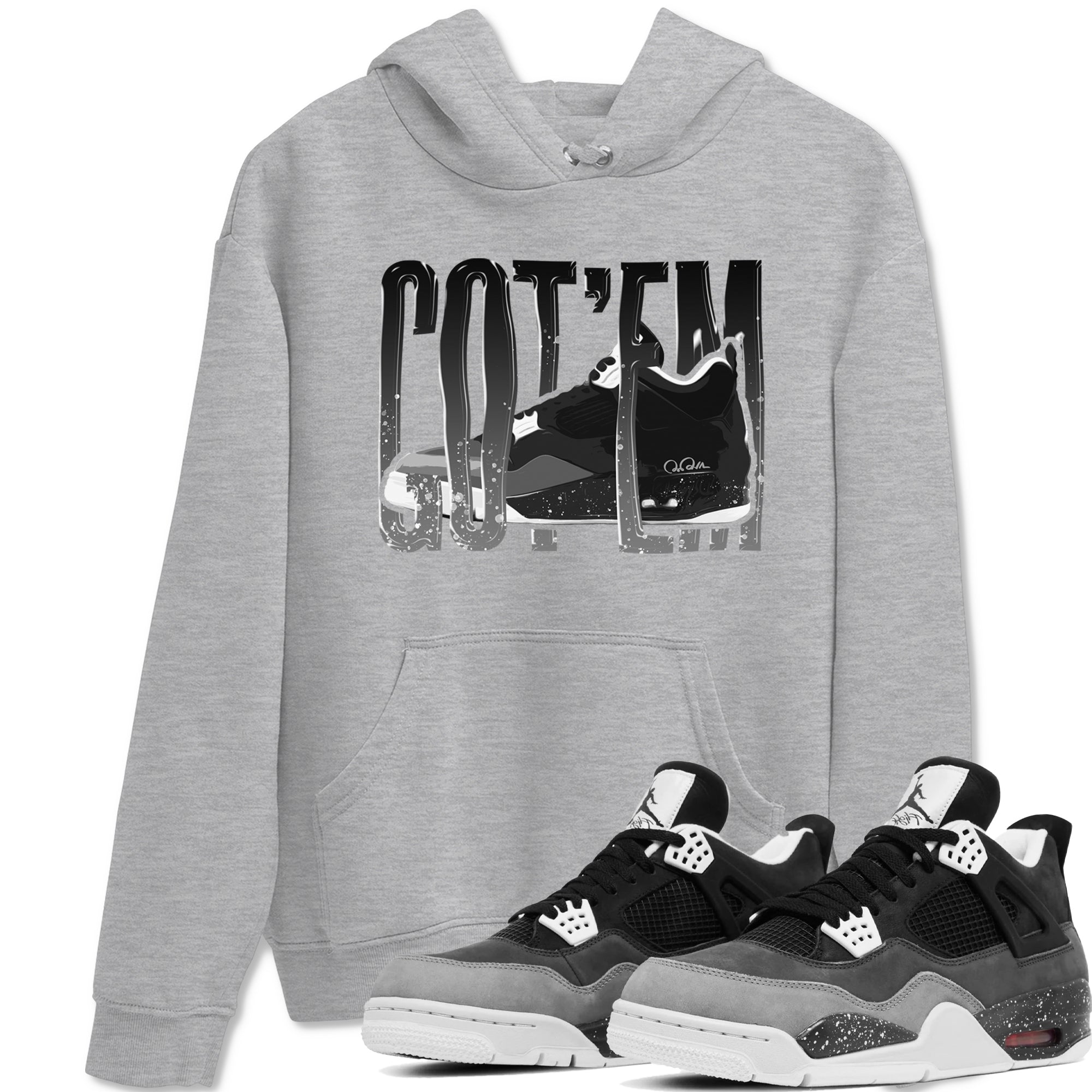 Wiggling Gotem snkmatch Tees - Air Jordan 4 Fear
