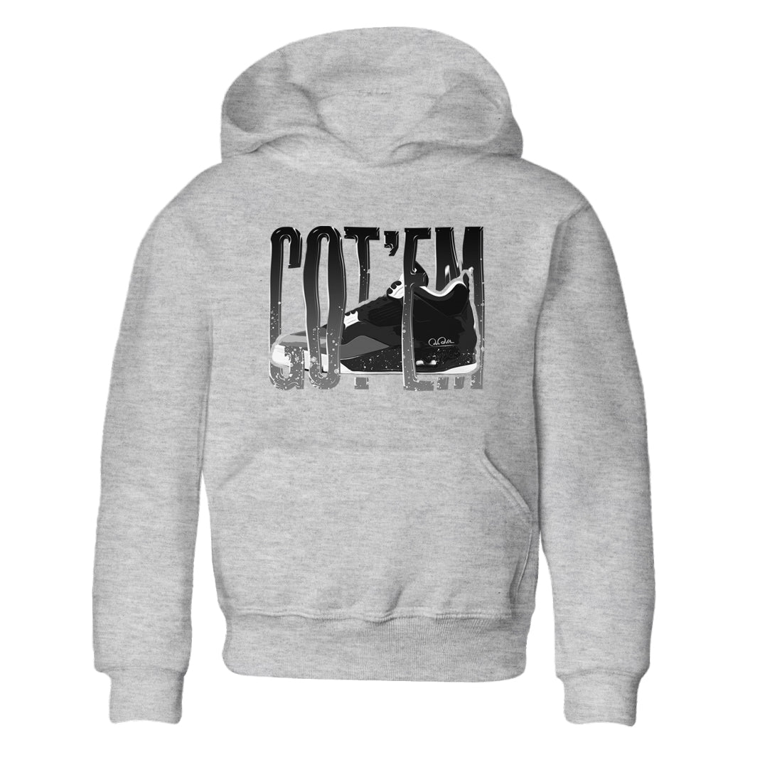 Wiggling Gotem snkmatch Tees Kids - Air Jordan 4 Fear