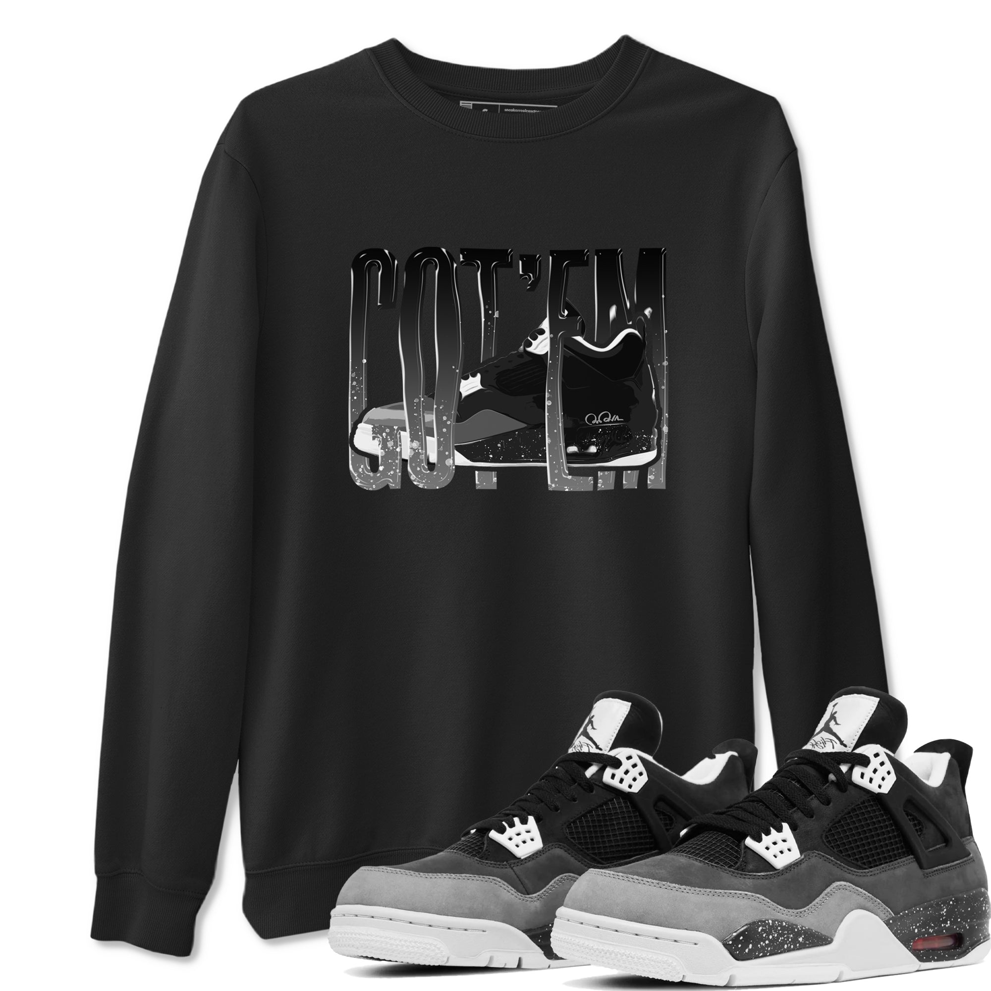 Wiggling Gotem snkmatch Tees - Air Jordan 4 Fear