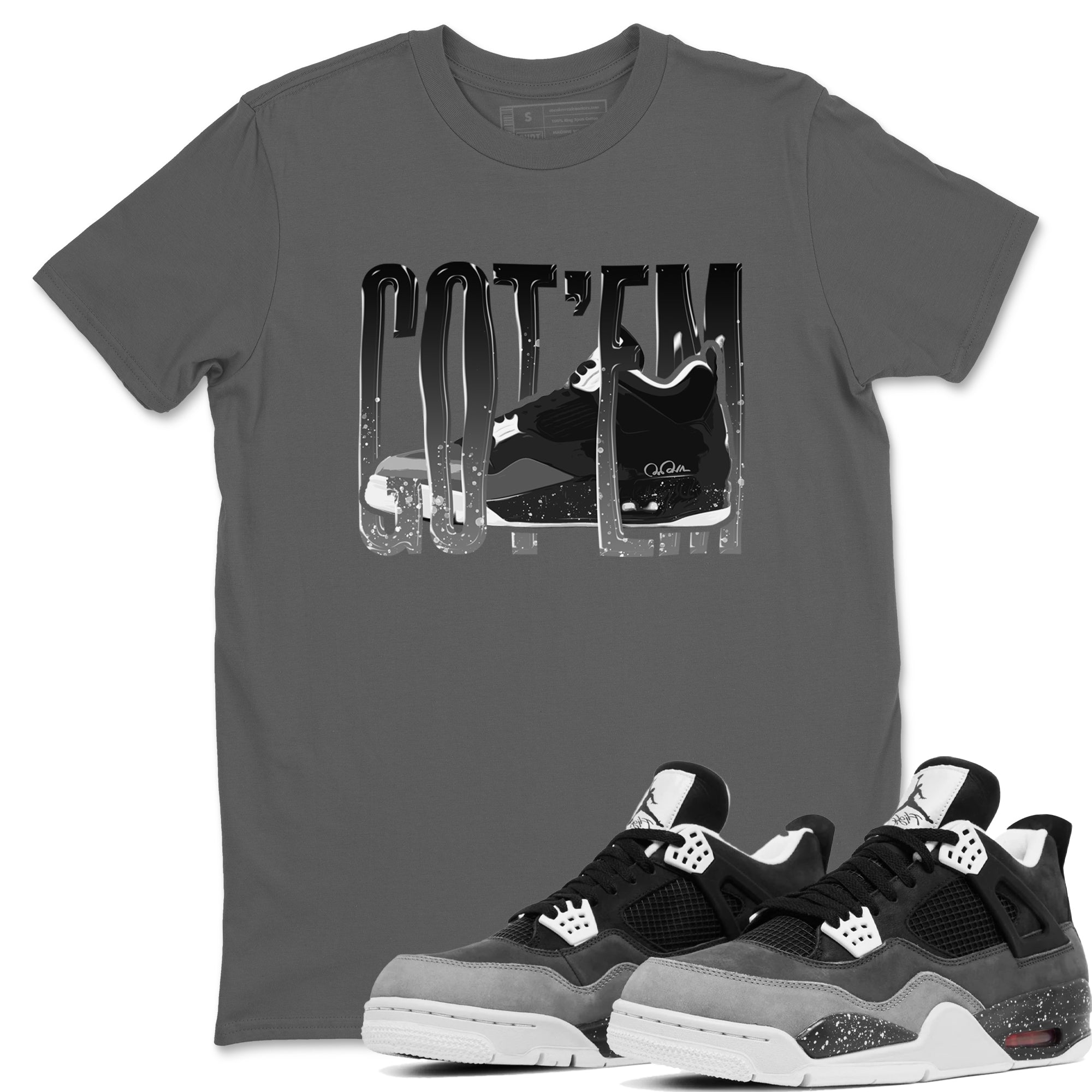 Wiggling Gotem snkmatch Tees - Air Jordan 4 Fear