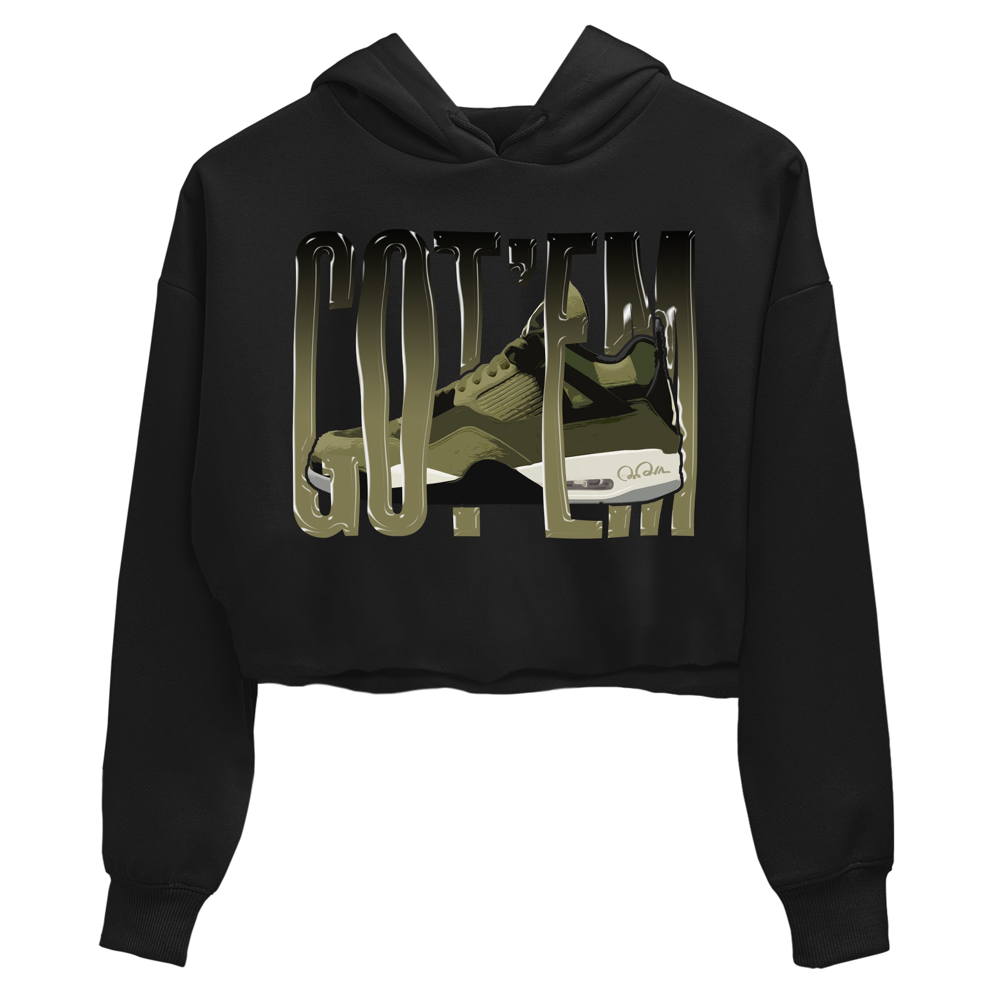 Wiggling Gotem snkmatch Women's Top - Air Jordan 4 Medium Olive