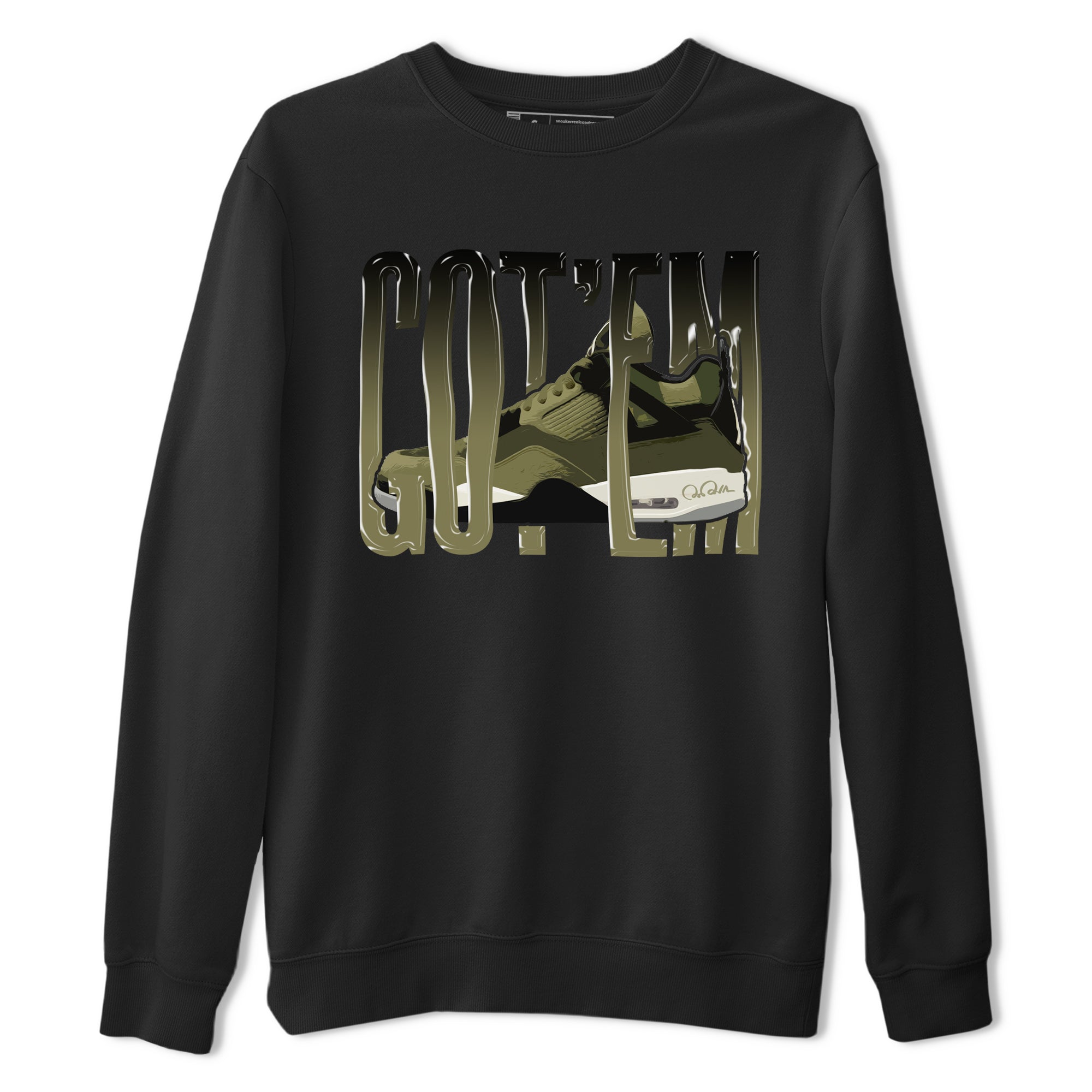 Wiggling Gotem snkmatch Tee - Air Jordan 4 Medium Olive