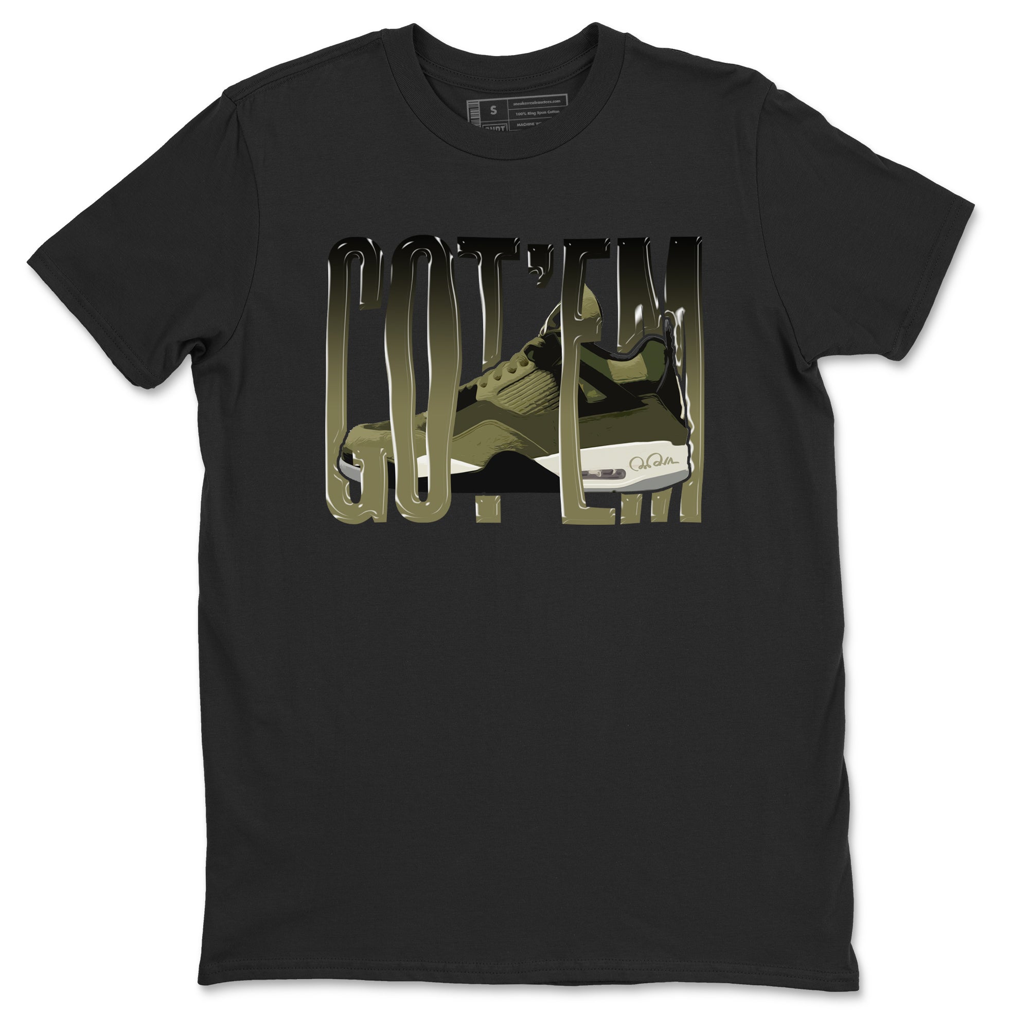 Wiggling Gotem snkmatch Tee - Air Jordan 4 Medium Olive