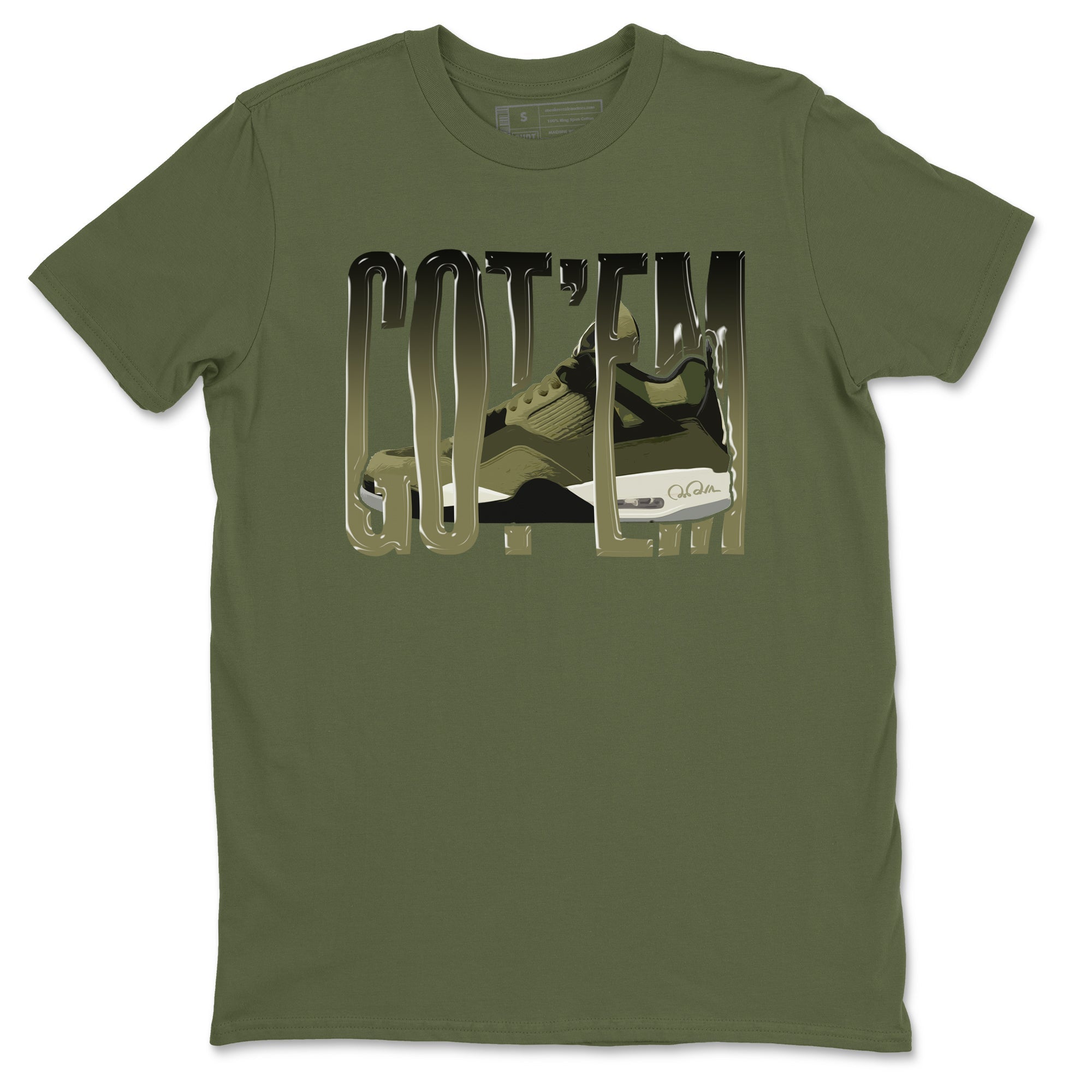 Wiggling Gotem snkmatch Tee - Air Jordan 4 Medium Olive