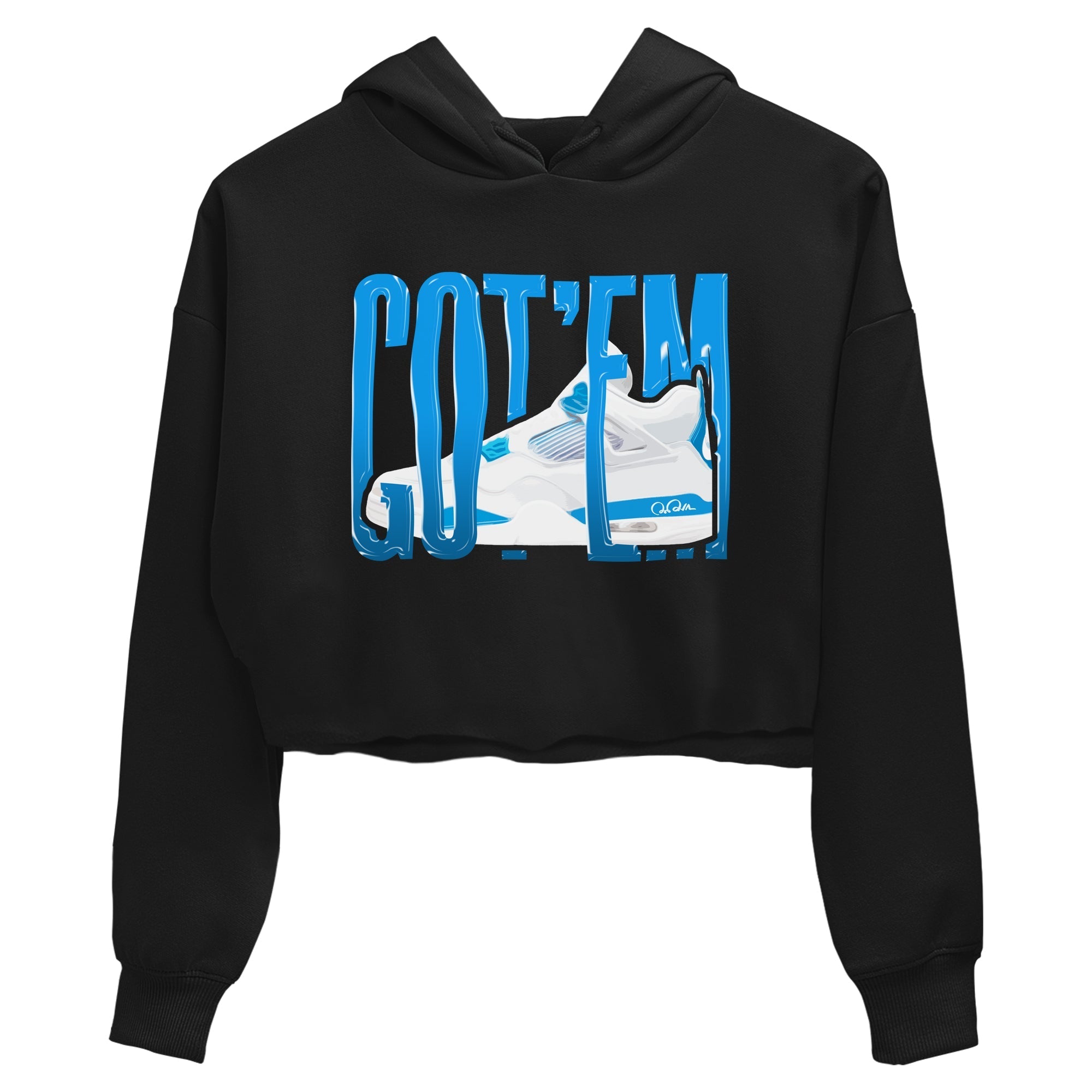 Wiggling Gotem snkmatch Women's Top - Air Jordan 4 Military Blue