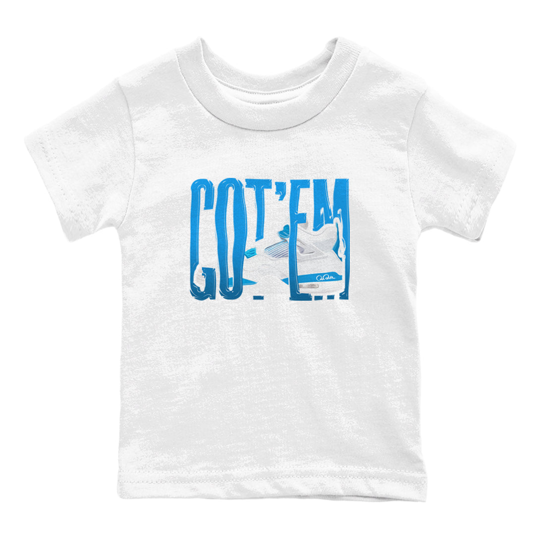 Wiggling Gotem snkmatch Tees Kids - Air Jordan 4 Military Blue