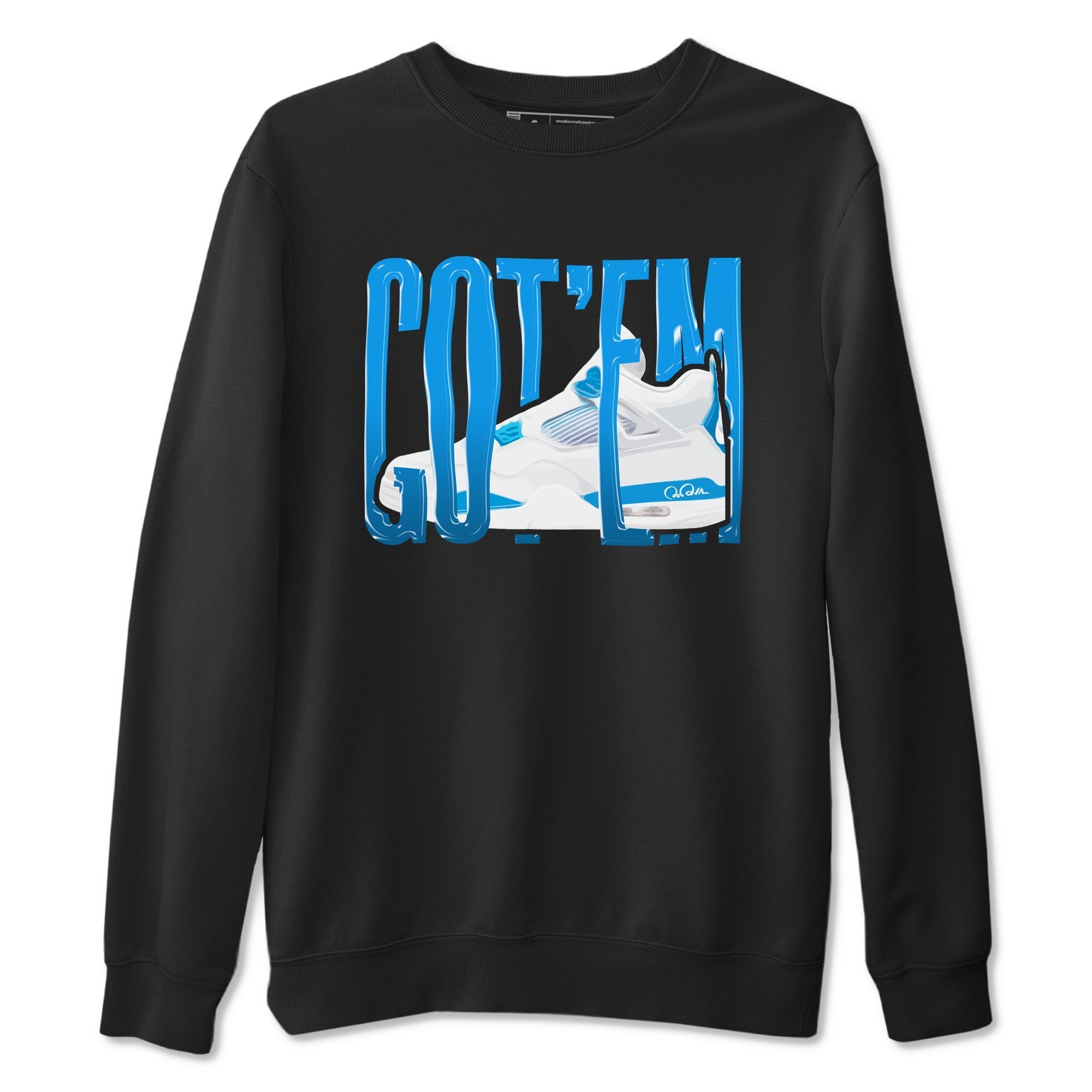 Wiggling Gotem snkmatch Tees - Air Jordan 4 Military Blue